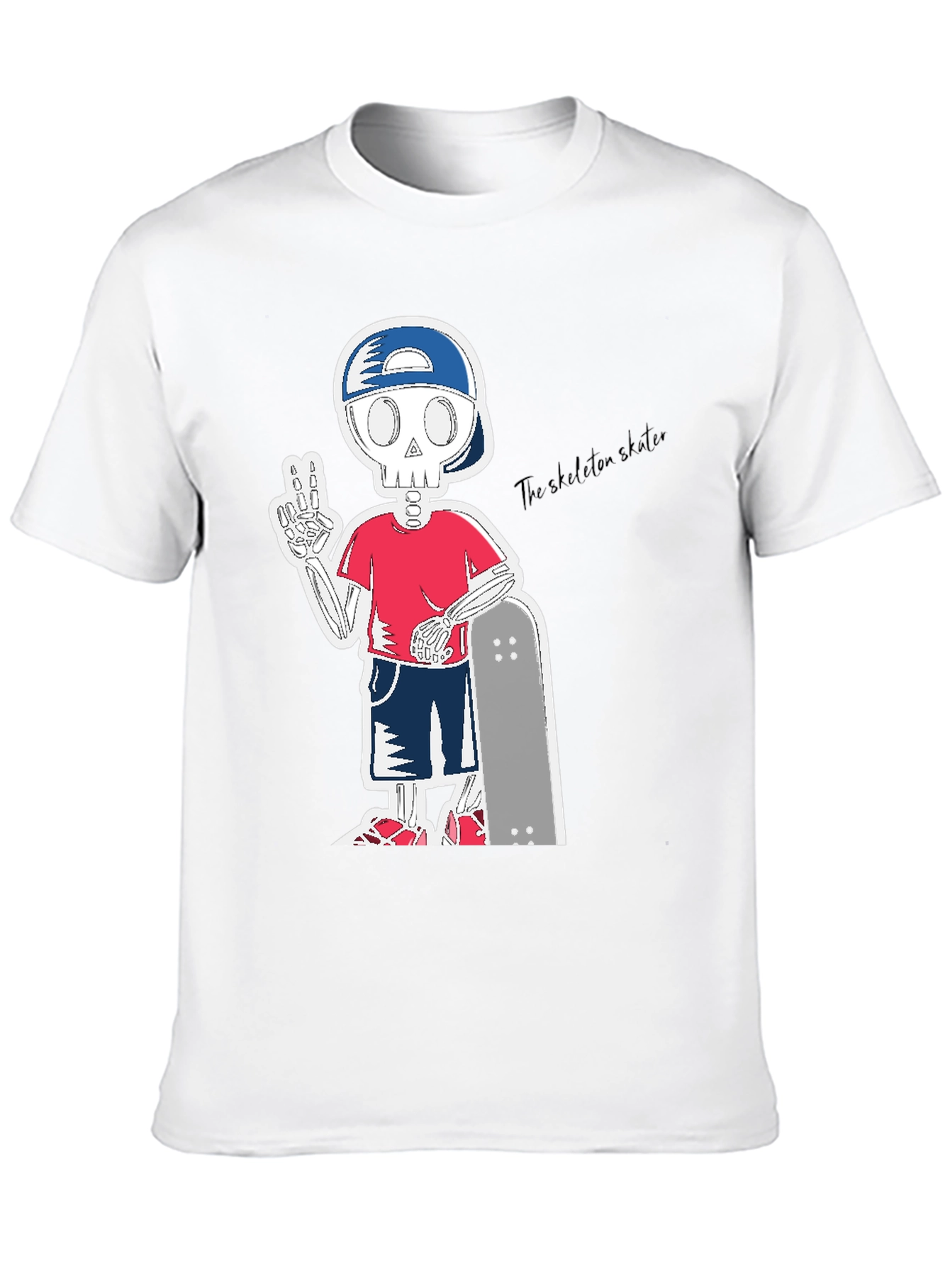 Skeleton Skater T-Shirt - Cool Graphic Tee