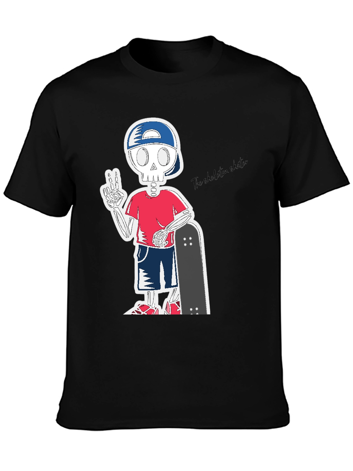 Skeleton Skater T-Shirt - Cool Graphic Tee