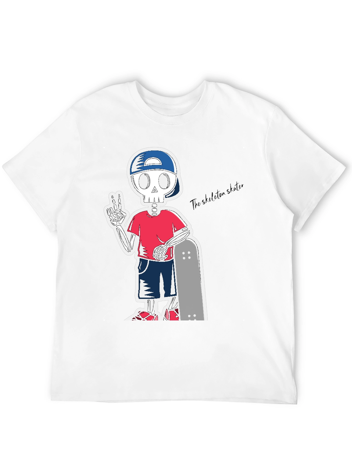 Skeleton Skater T-Shirt - Cool Graphic Tee