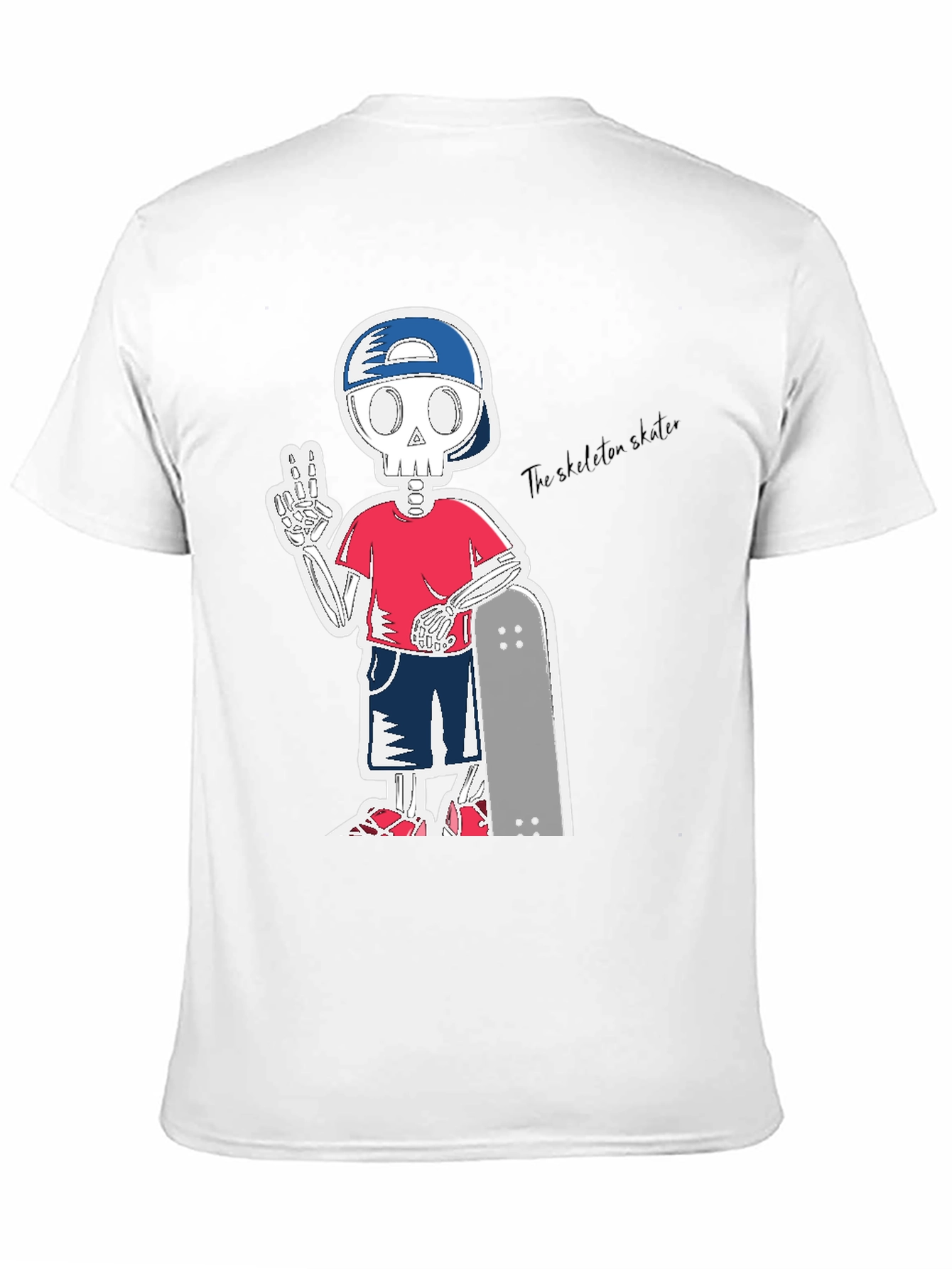 Skeleton Skater T-Shirt - Cool Graphic Tee