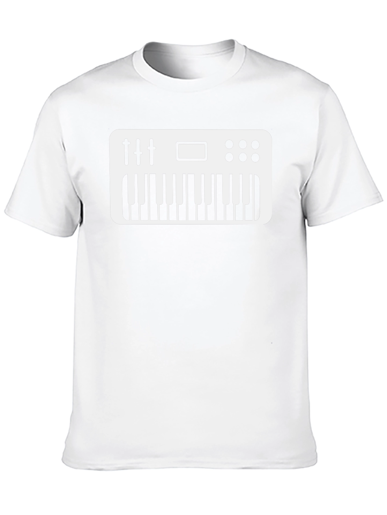 Synth Keyboard Graphic Tee - Musician Shirt