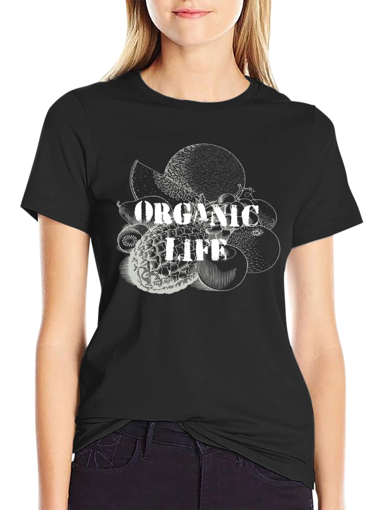 Organic Life Black T-Shirt