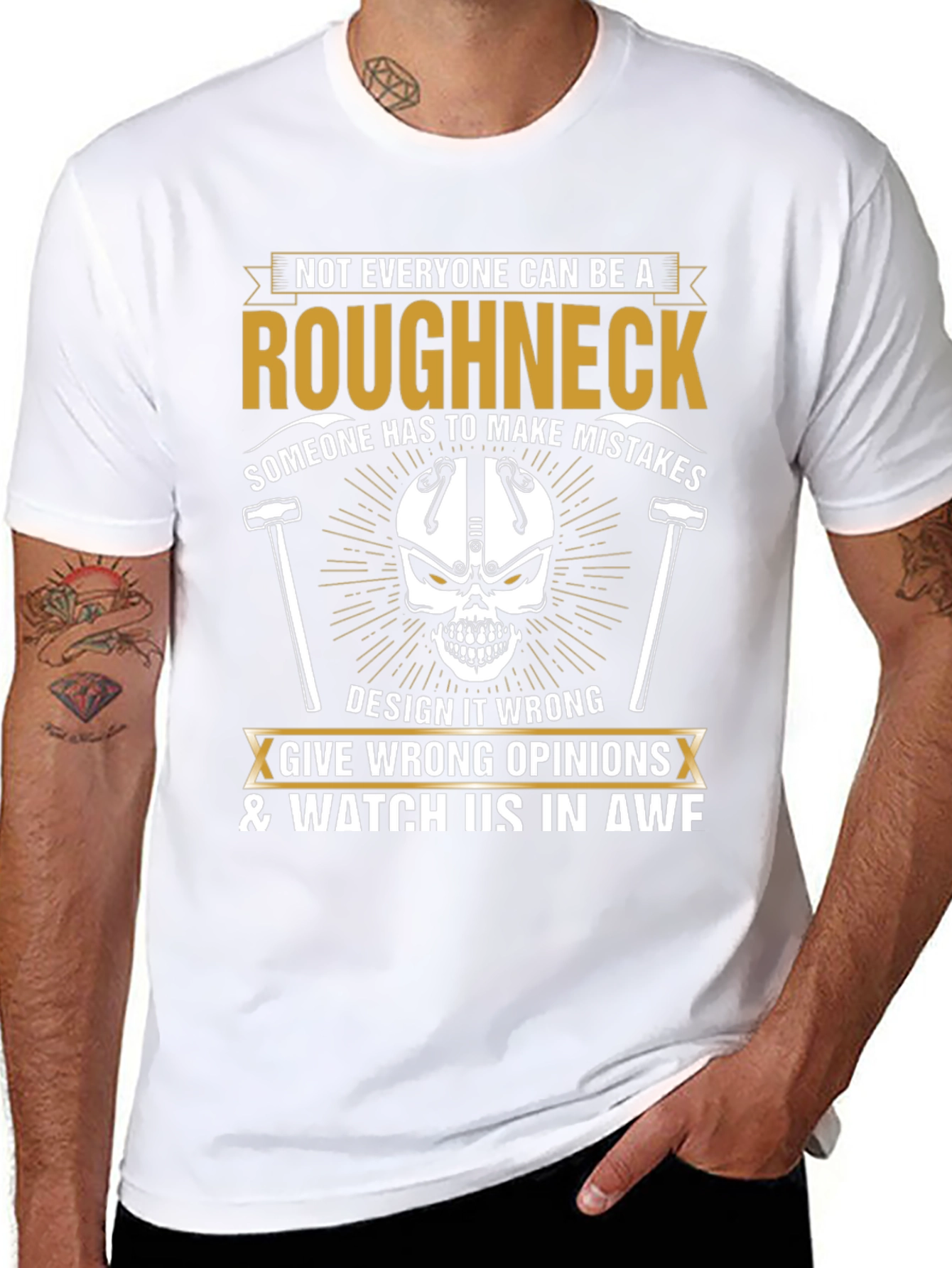 Roughneck Graphic Tee: Make Mistakes Watch in Awe
