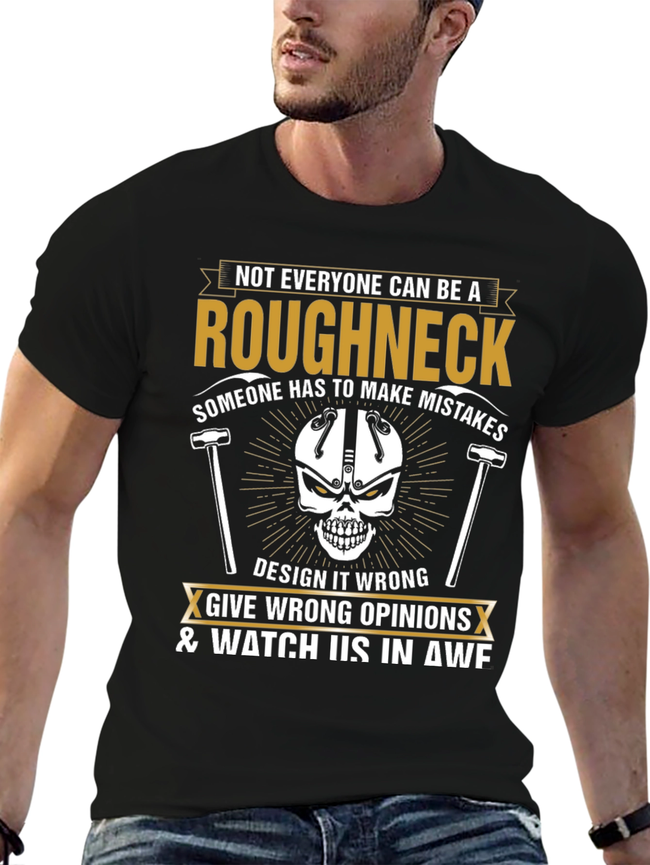 Roughneck Graphic Tee: Make Mistakes Watch in Awe