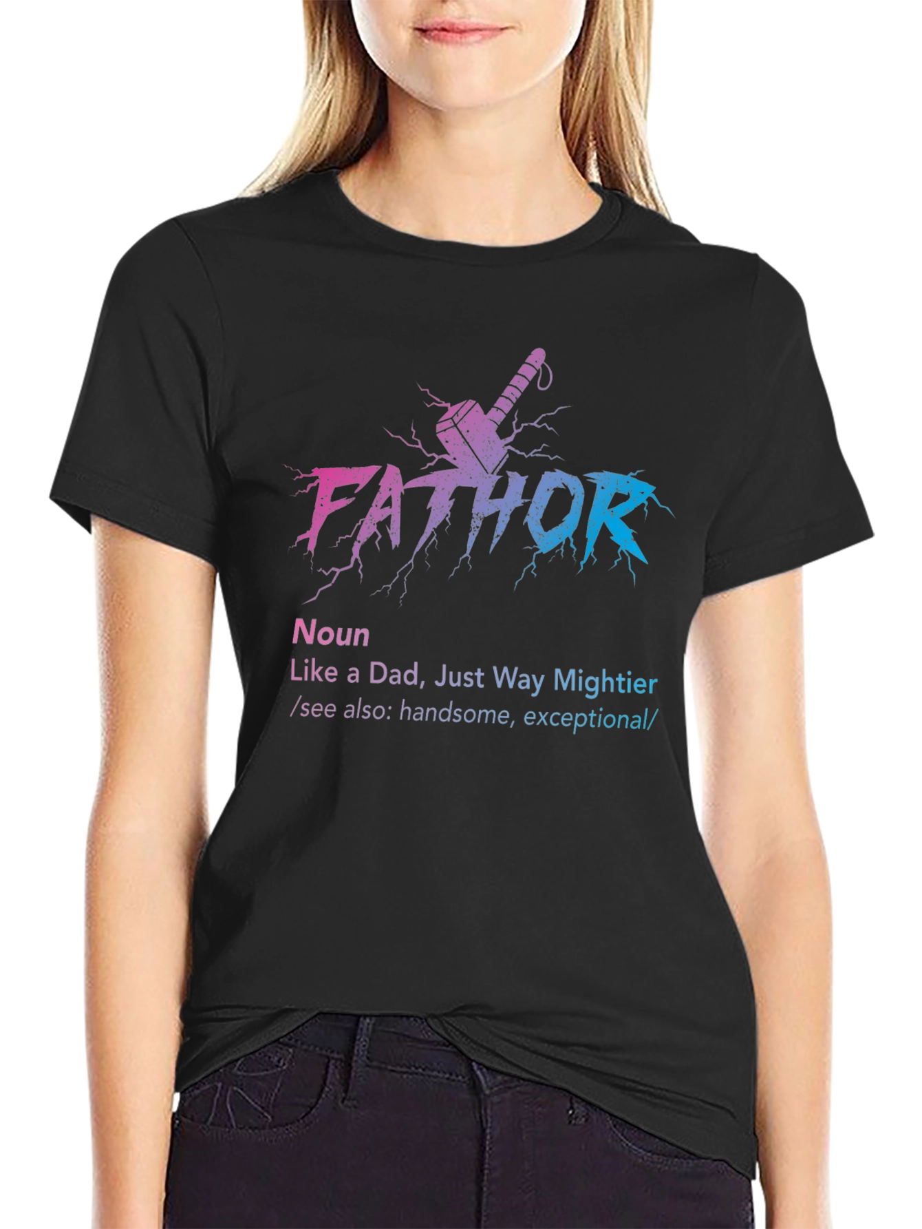 Fathor Graphic T-Shirt: Mightier Dad Tee
