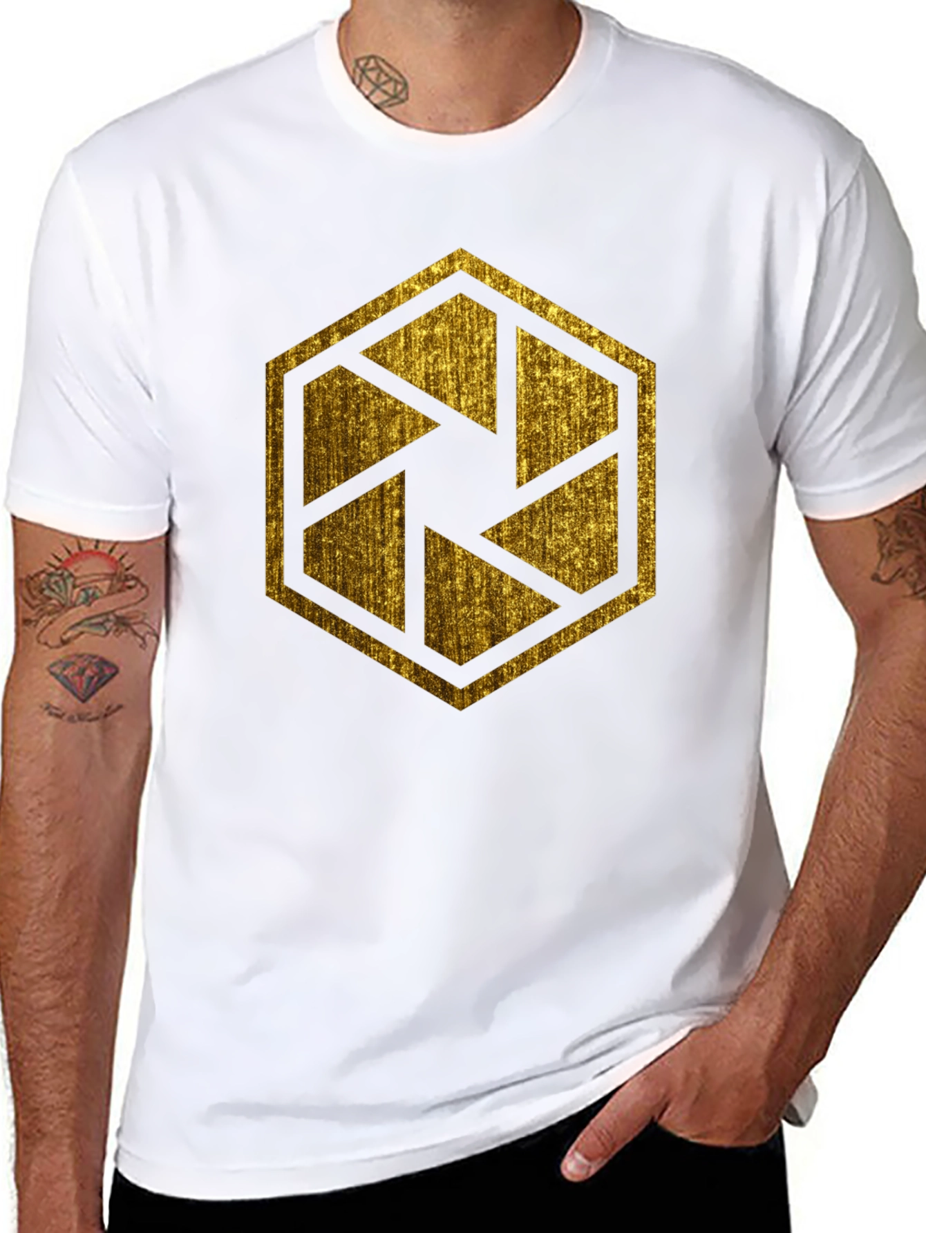 Hexagon Aperture Graphic Tee