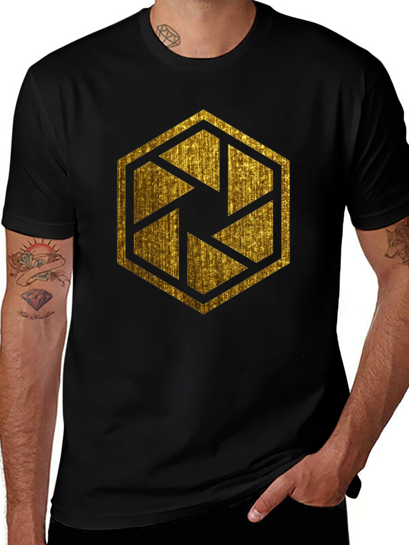 Hexagon Aperture Graphic Tee
