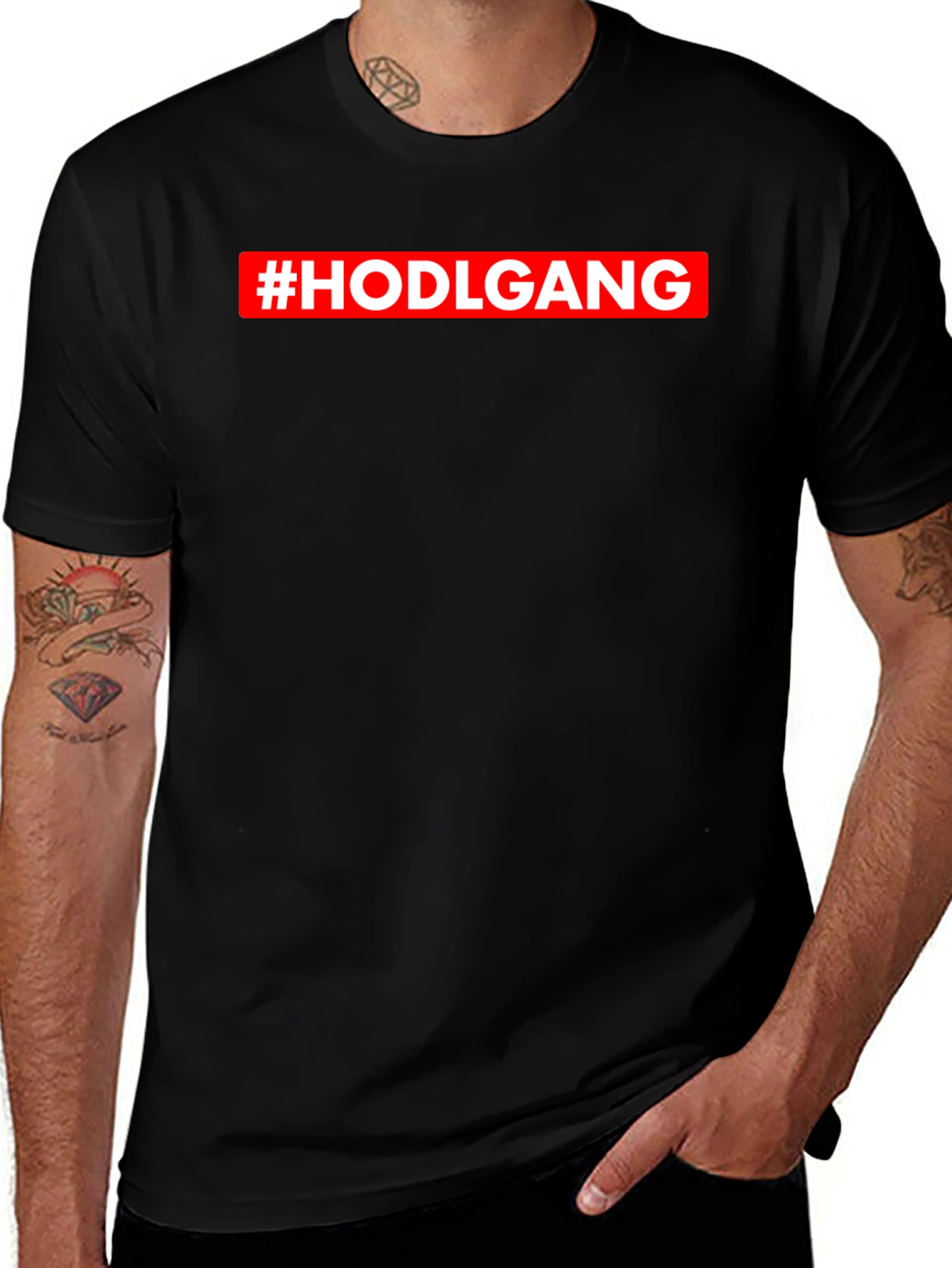 HODLGANG Black T-Shirt - Crypto Investor Apparel