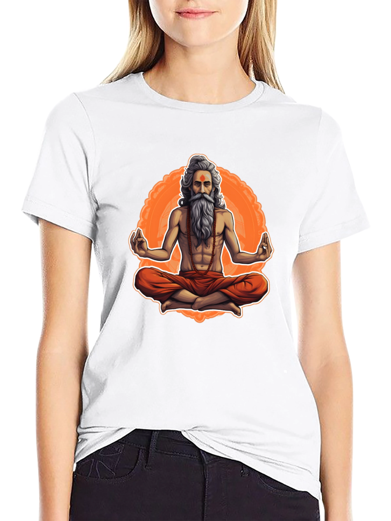 Meditating Yogi Graphic Tee - Spiritual Vibe