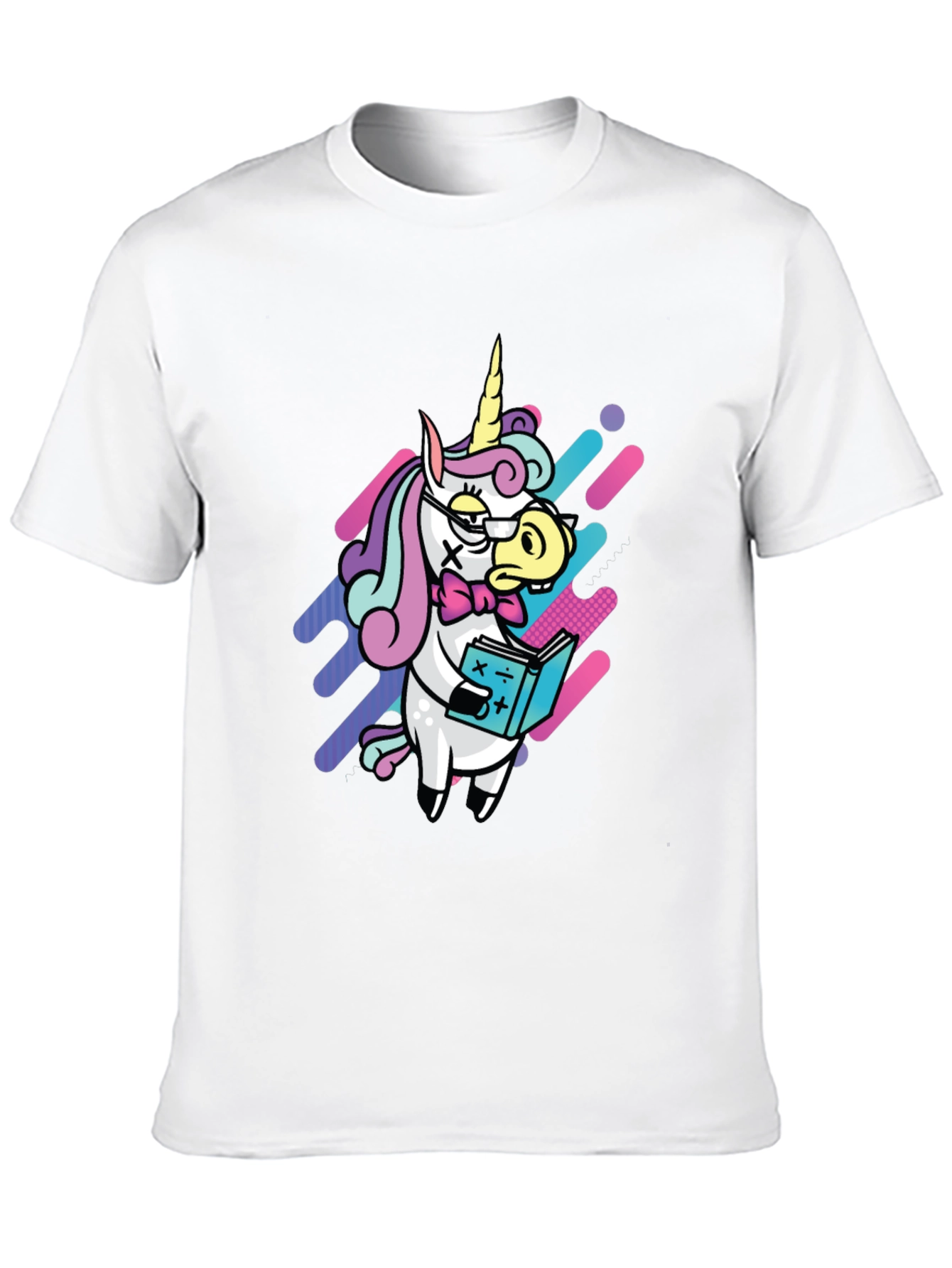 Nerdy Unicorn T-Shirt - Black