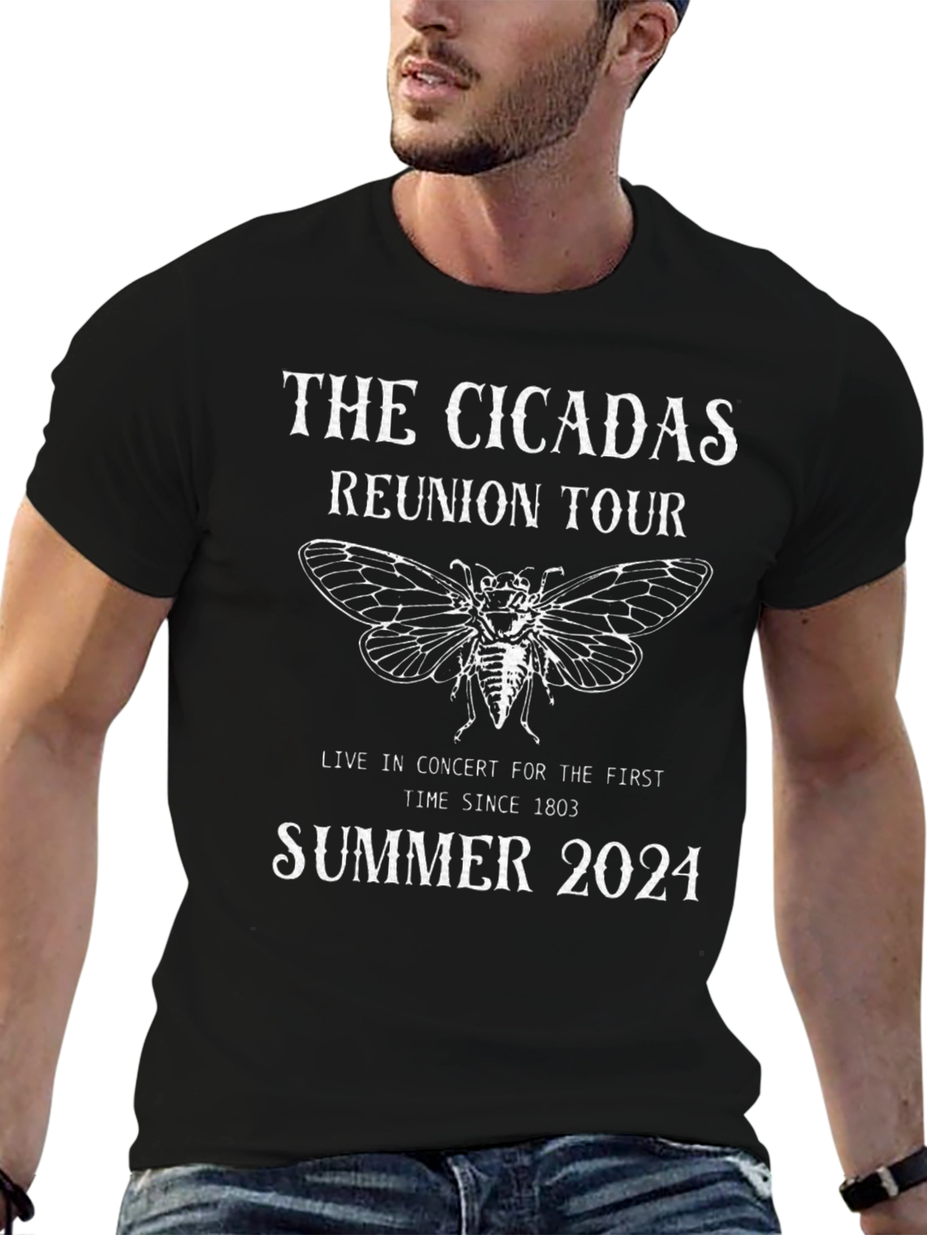 The Cicadas Reunion Tour 2024 Black T-Shirt