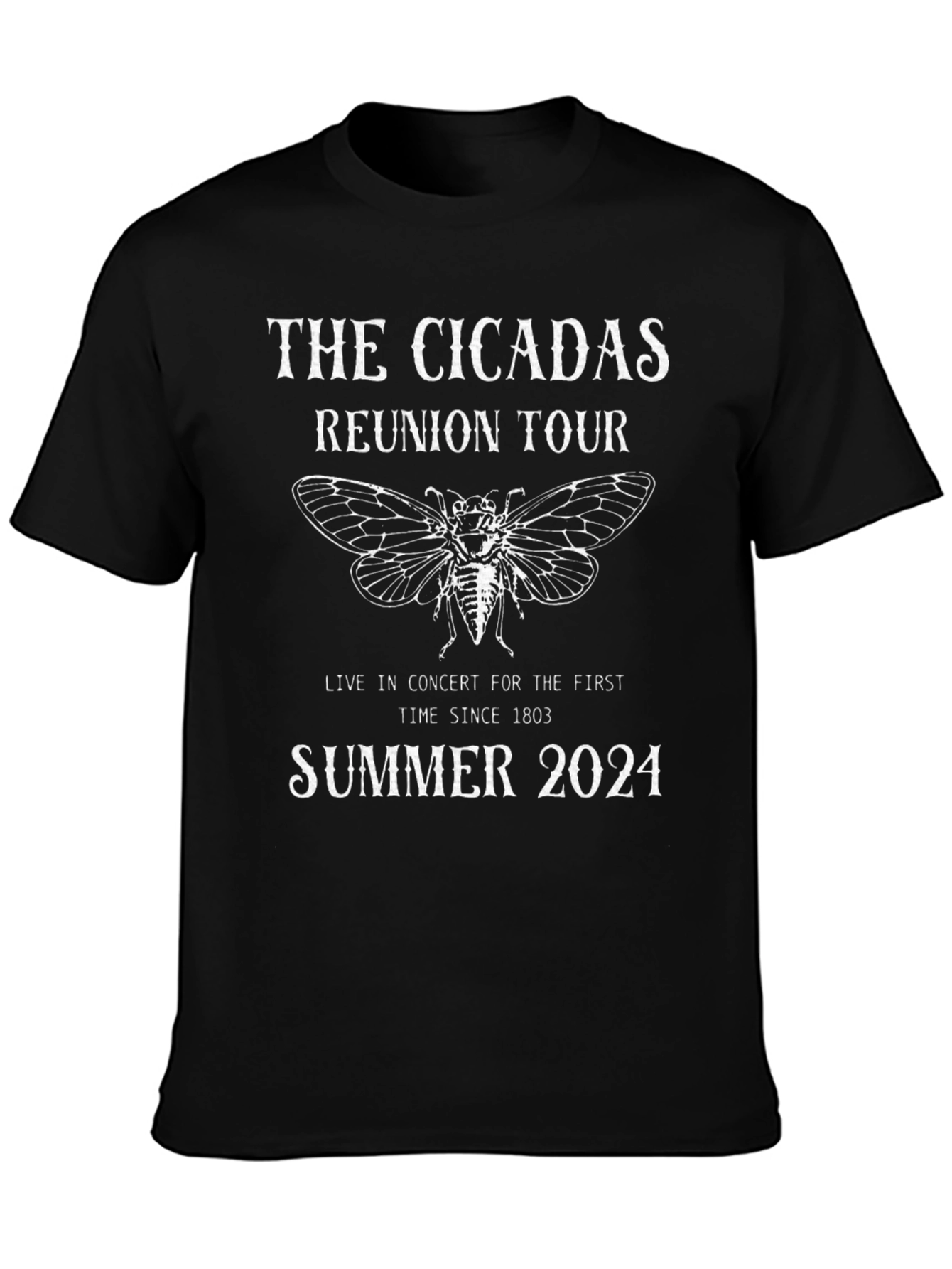 The Cicadas Reunion Tour 2024 Black T-Shirt