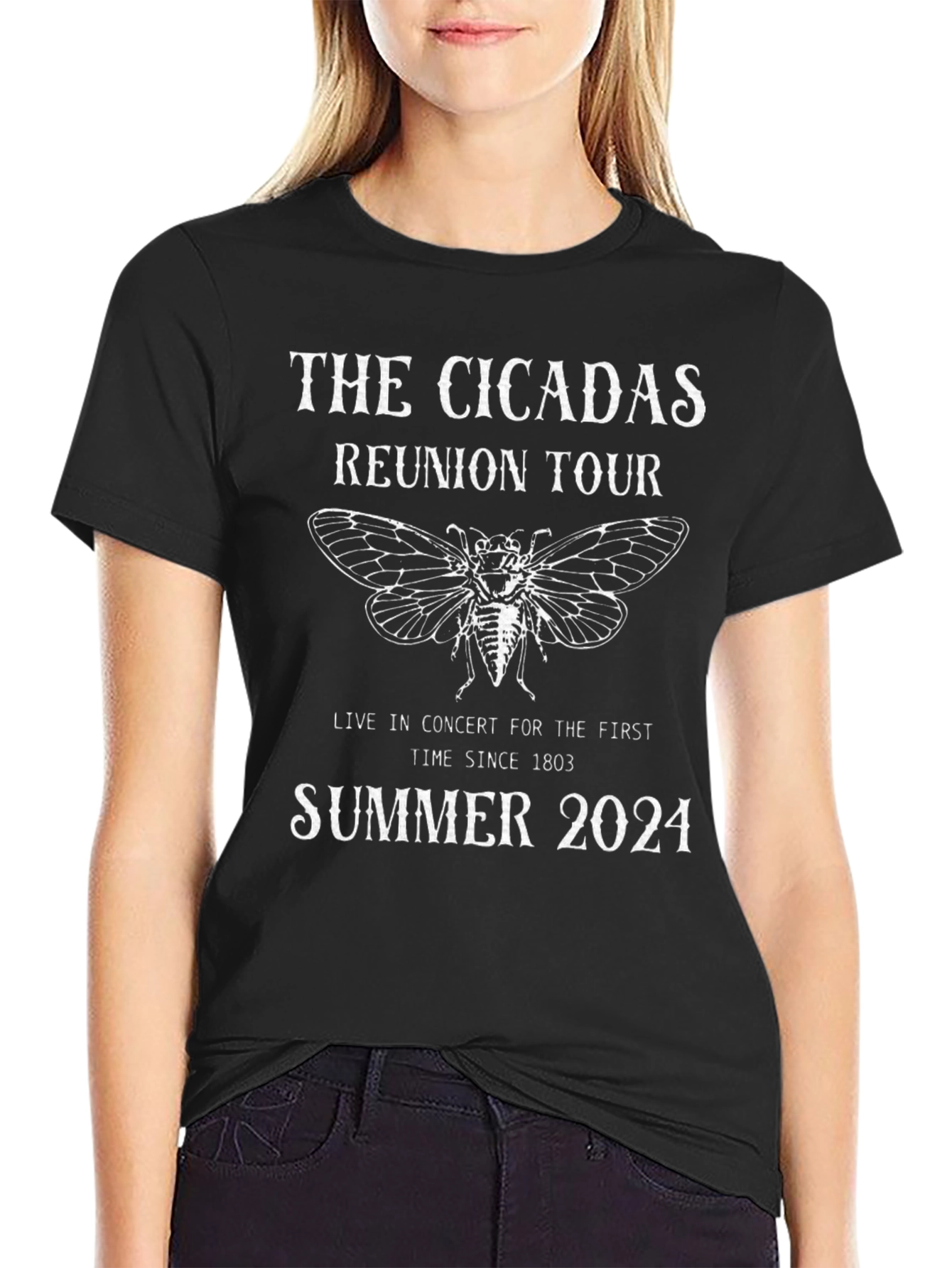 The Cicadas Reunion Tour 2024 Black T-Shirt