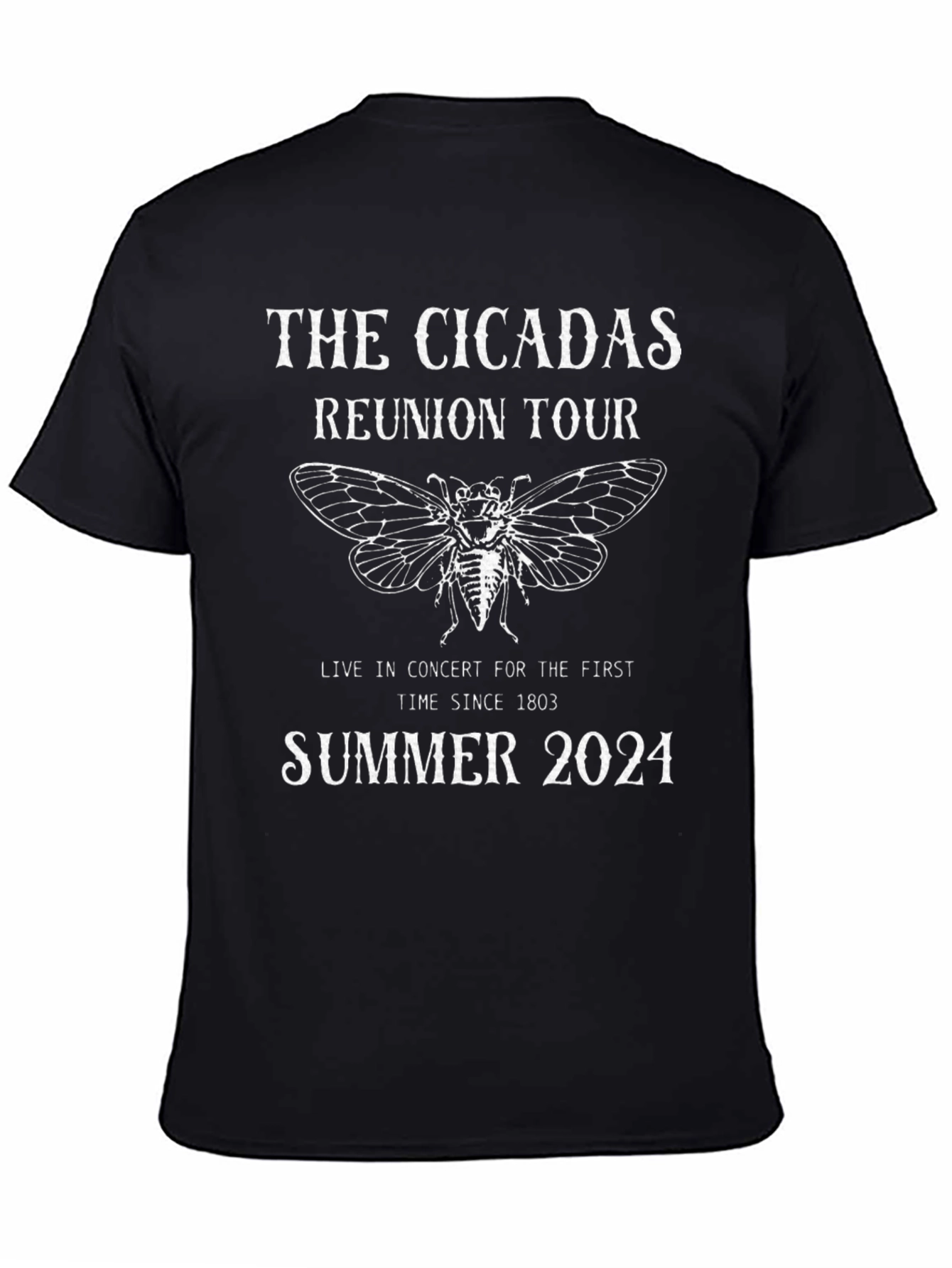 The Cicadas Reunion Tour 2024 Black T-Shirt