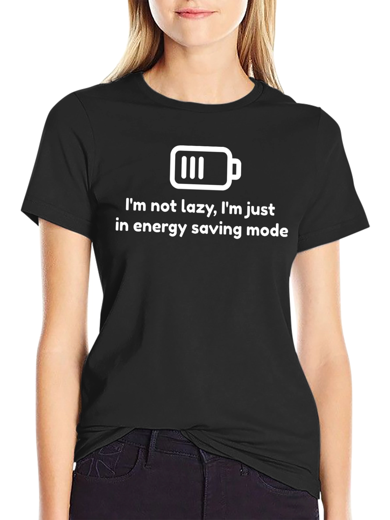 Energy Saving Mode Graphic T-Shirt