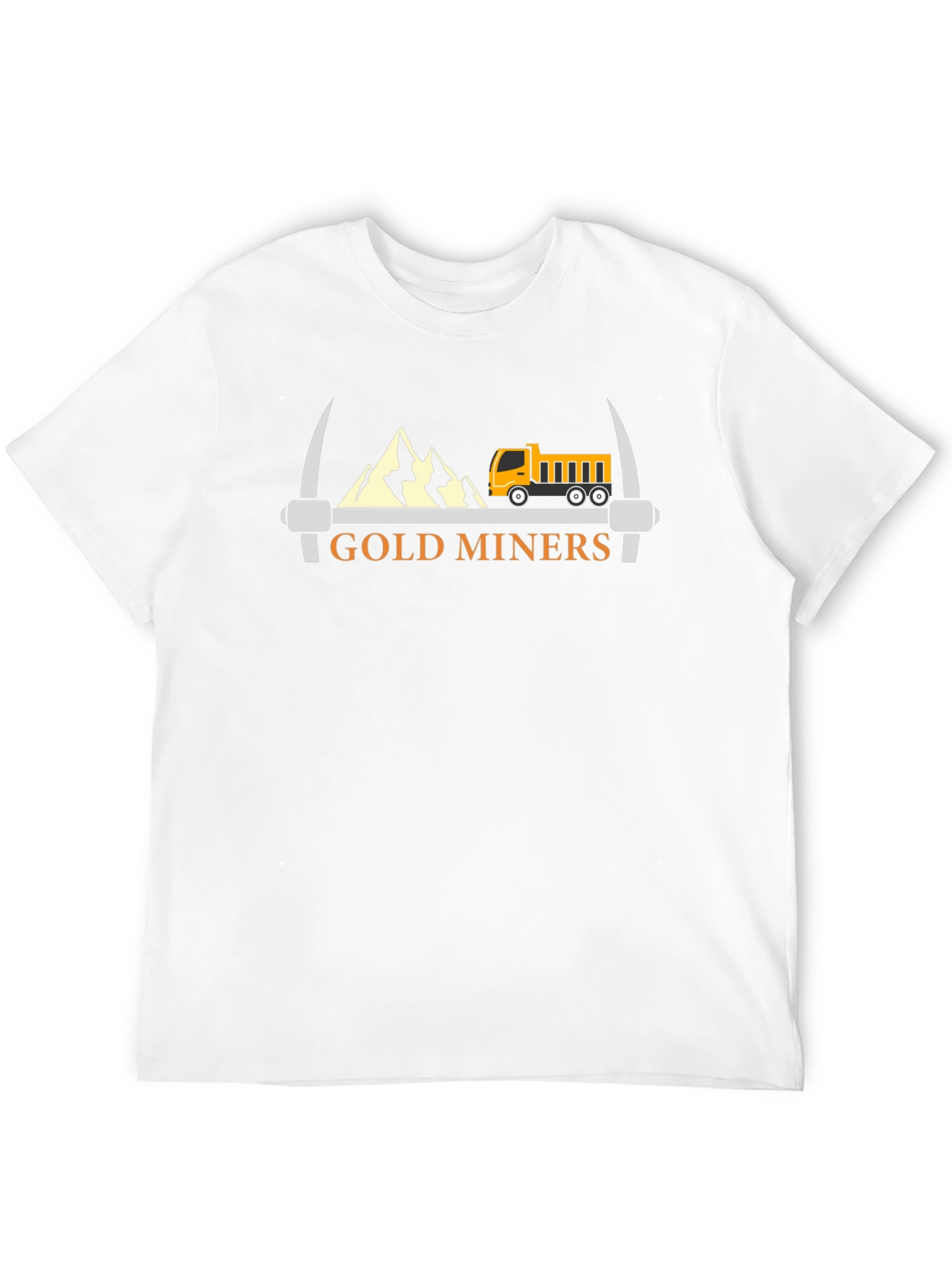 Gold Miners Graphic Tee - Black Cotton T-Shirt