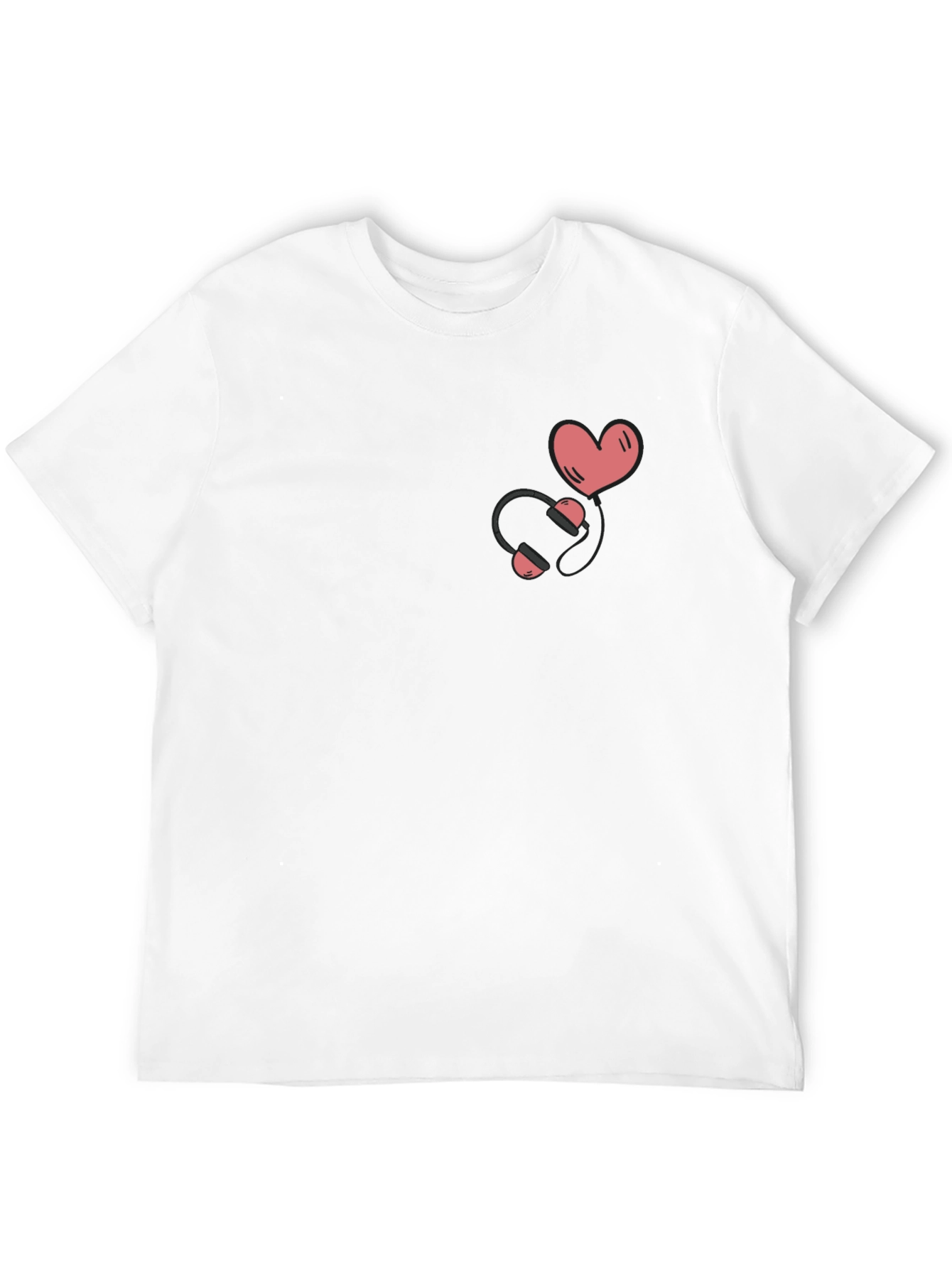 Love Music Graphic T-Shirt - Black