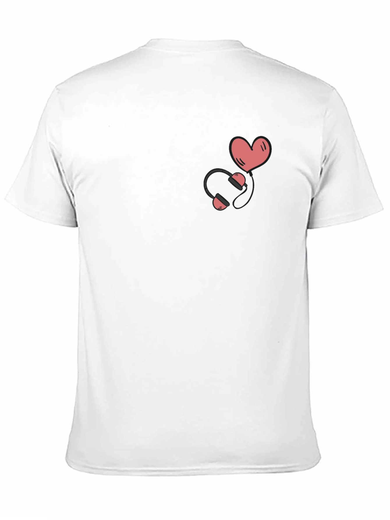 Love Music Graphic T-Shirt - Black