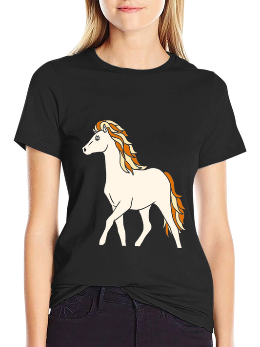 Horse Graphic Tee - Unisex Cotton Blend