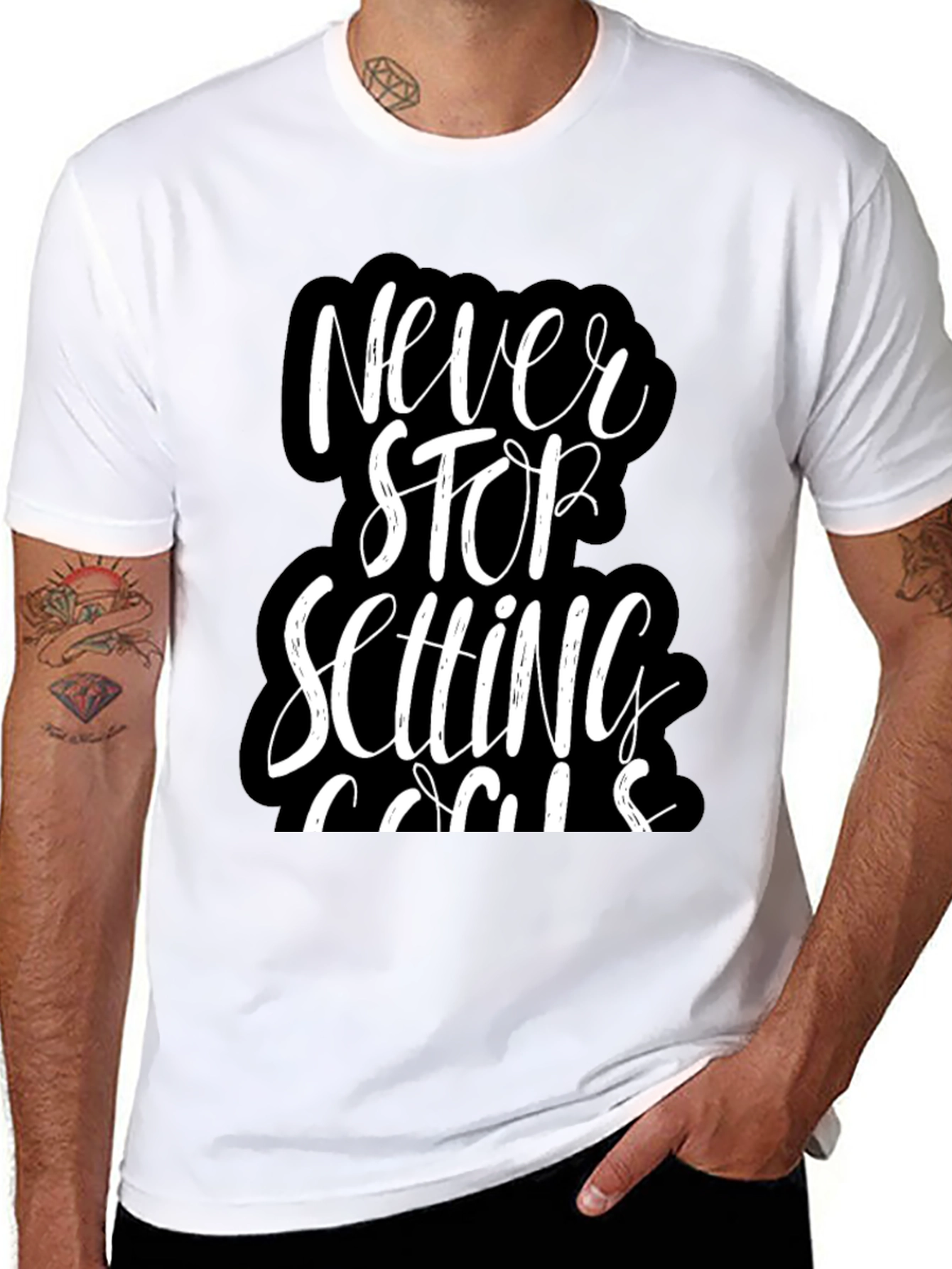Never Stop Setting Goals T-Shirt