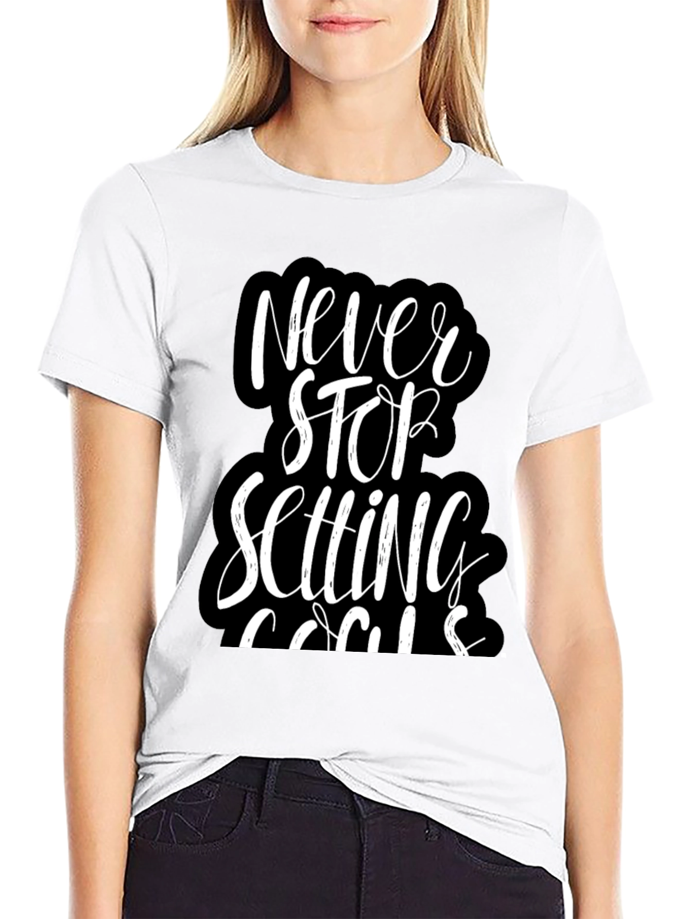 Never Stop Setting Goals T-Shirt