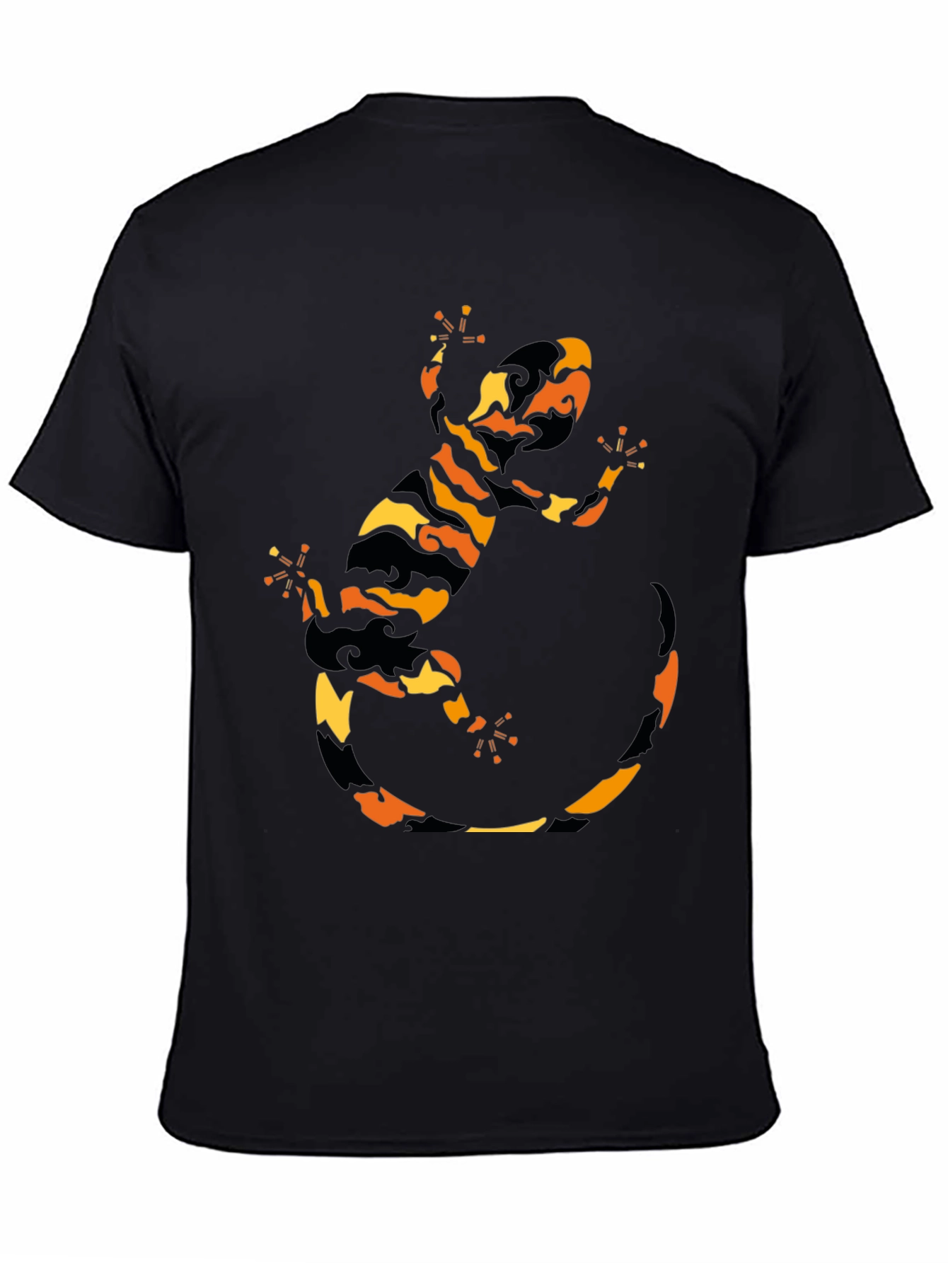 Gecko Graphic Tee - Black Short Sleeve T-Shirt