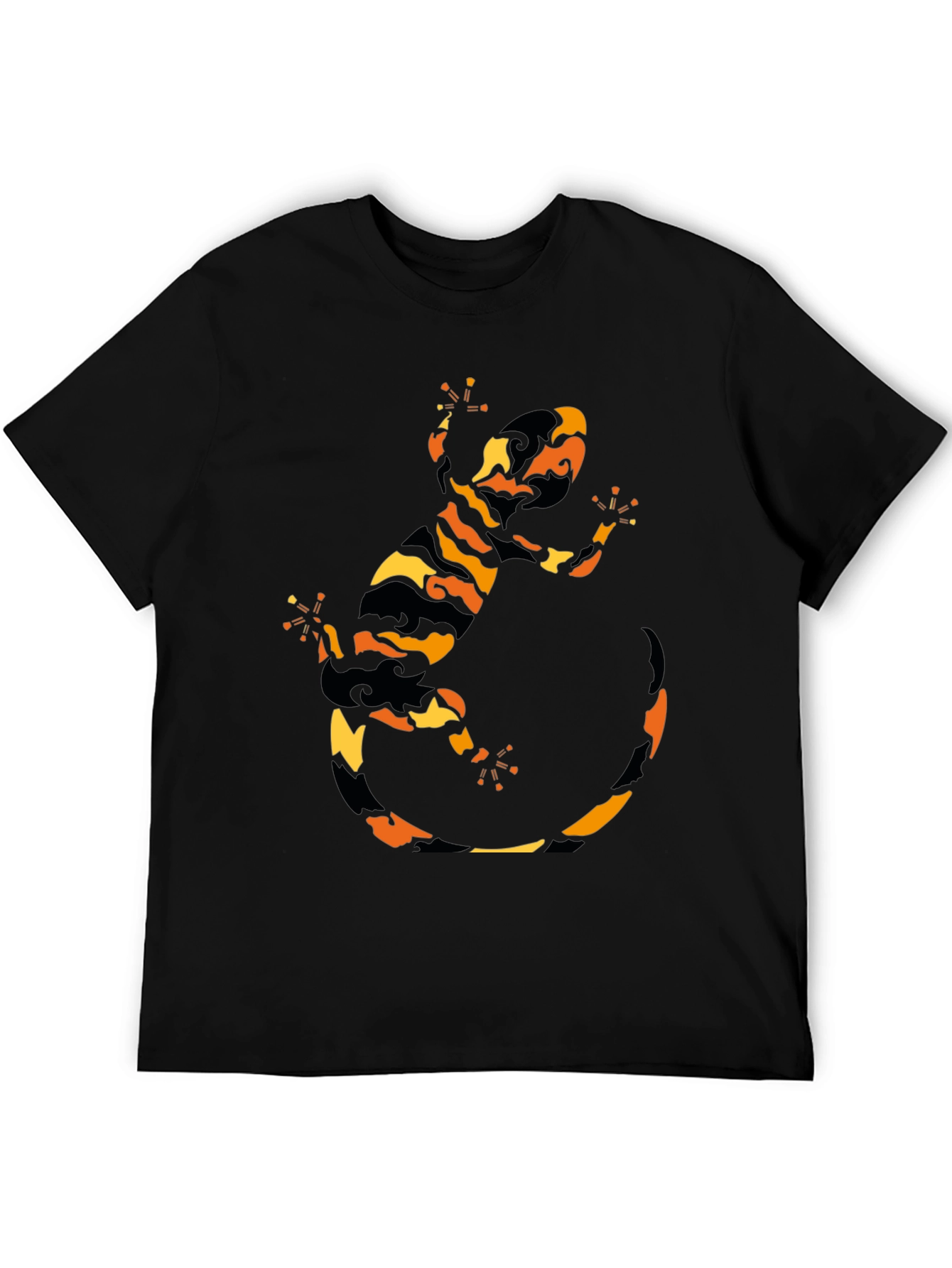 Gecko Graphic Tee - Black Short Sleeve T-Shirt