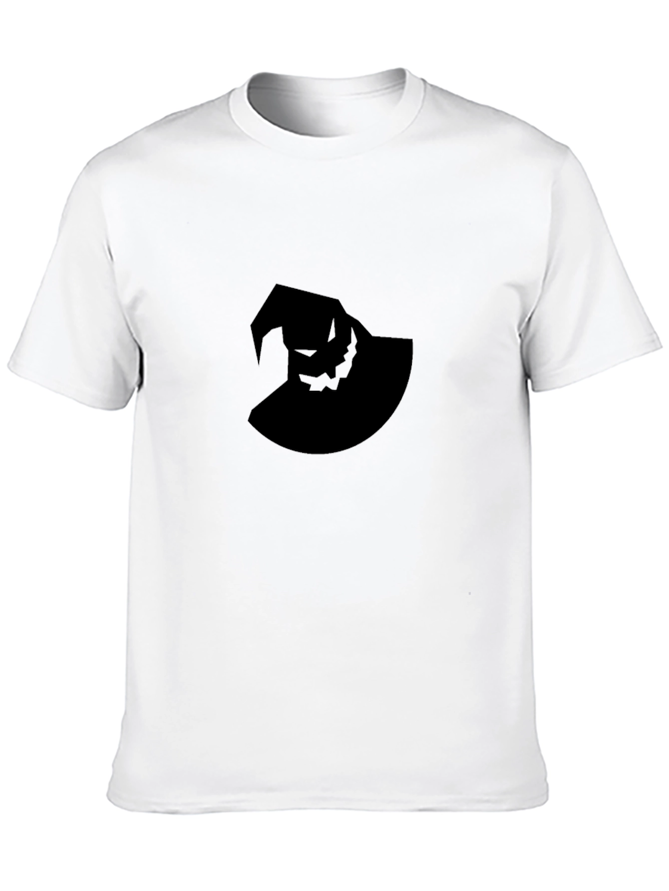 Spooky Hat Graphic Tee - Black Cotton Comfort