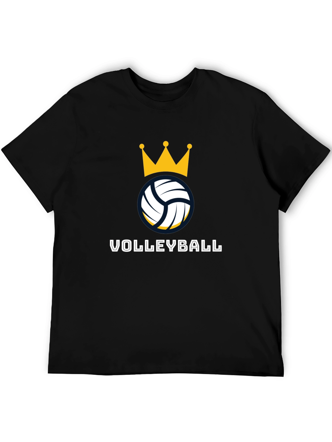 Volleyball Crown Graphic Tee - Stylish Sport Shirt