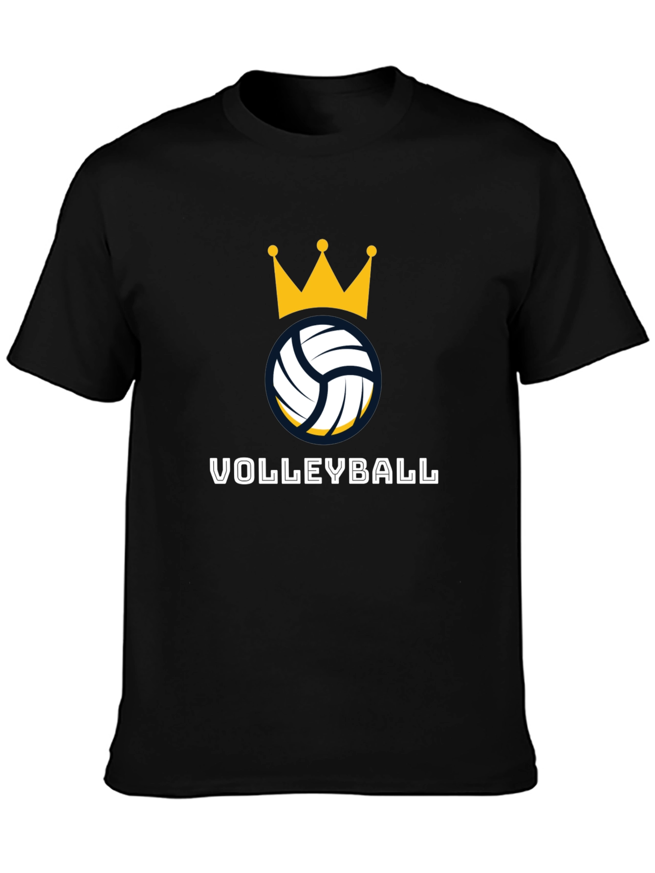 Volleyball Crown Graphic Tee - Stylish Sport Shirt