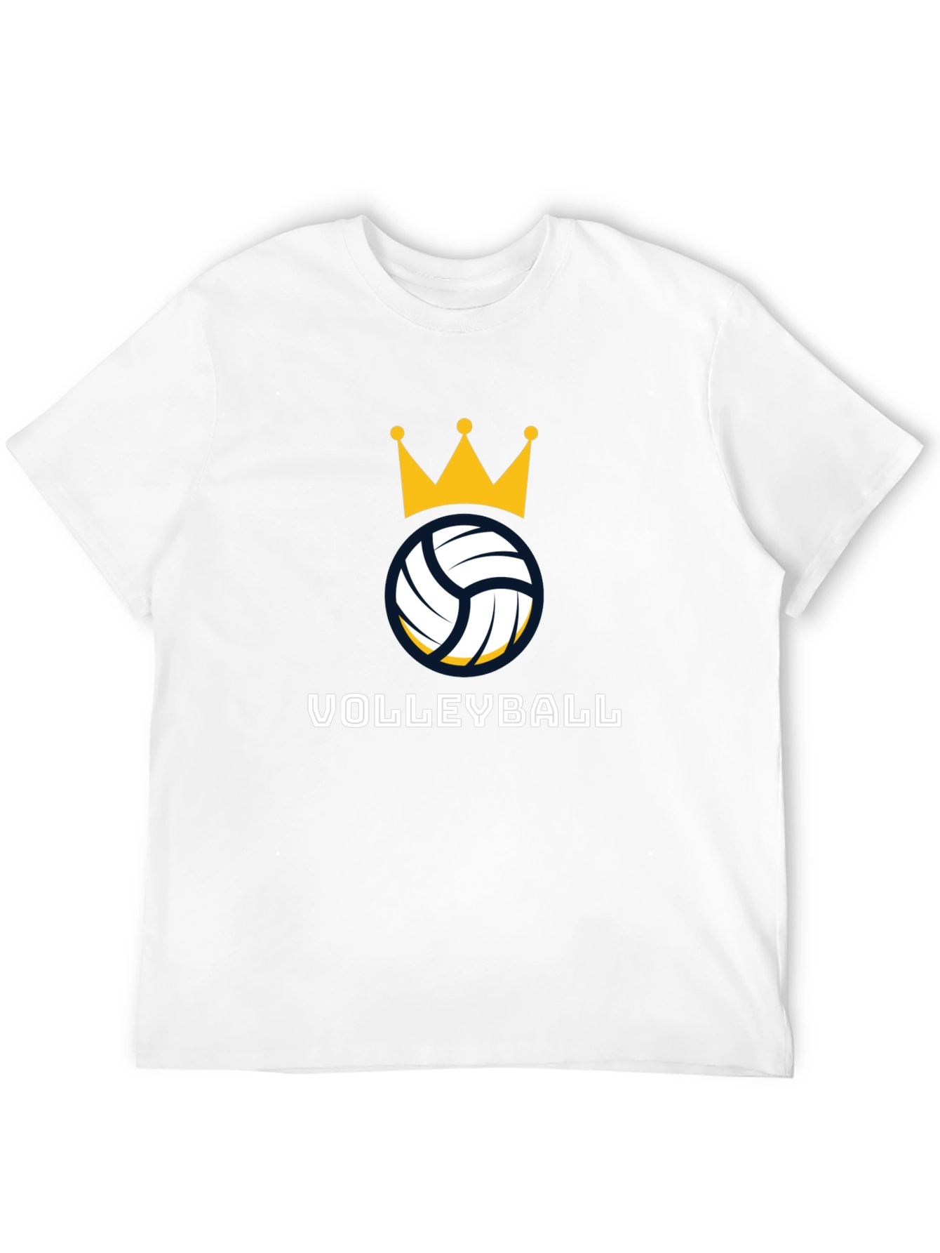 Volleyball Crown Graphic Tee - Stylish Sport Shirt