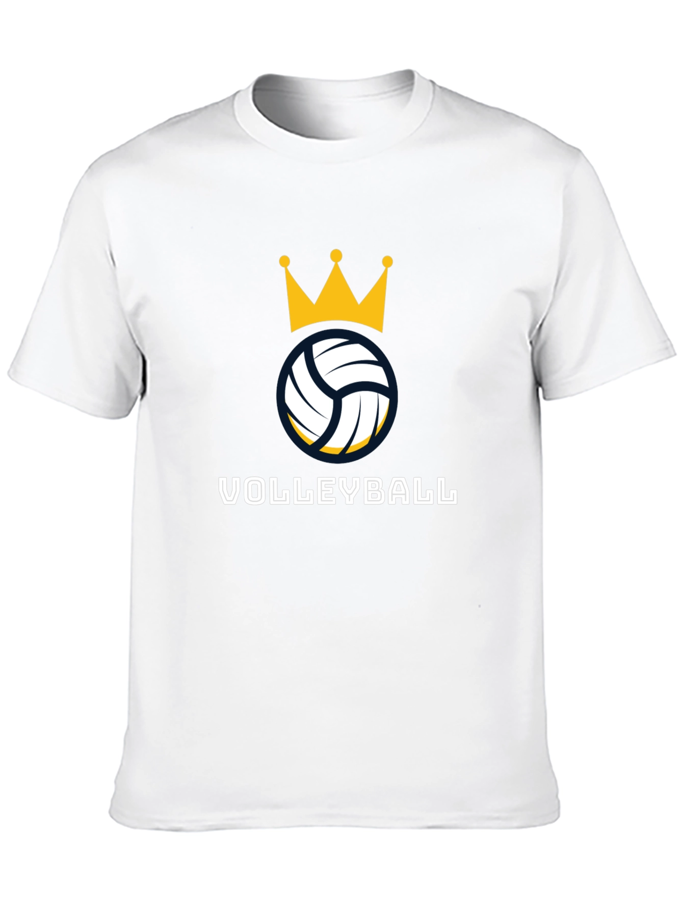 Volleyball Crown Graphic Tee - Stylish Sport Shirt