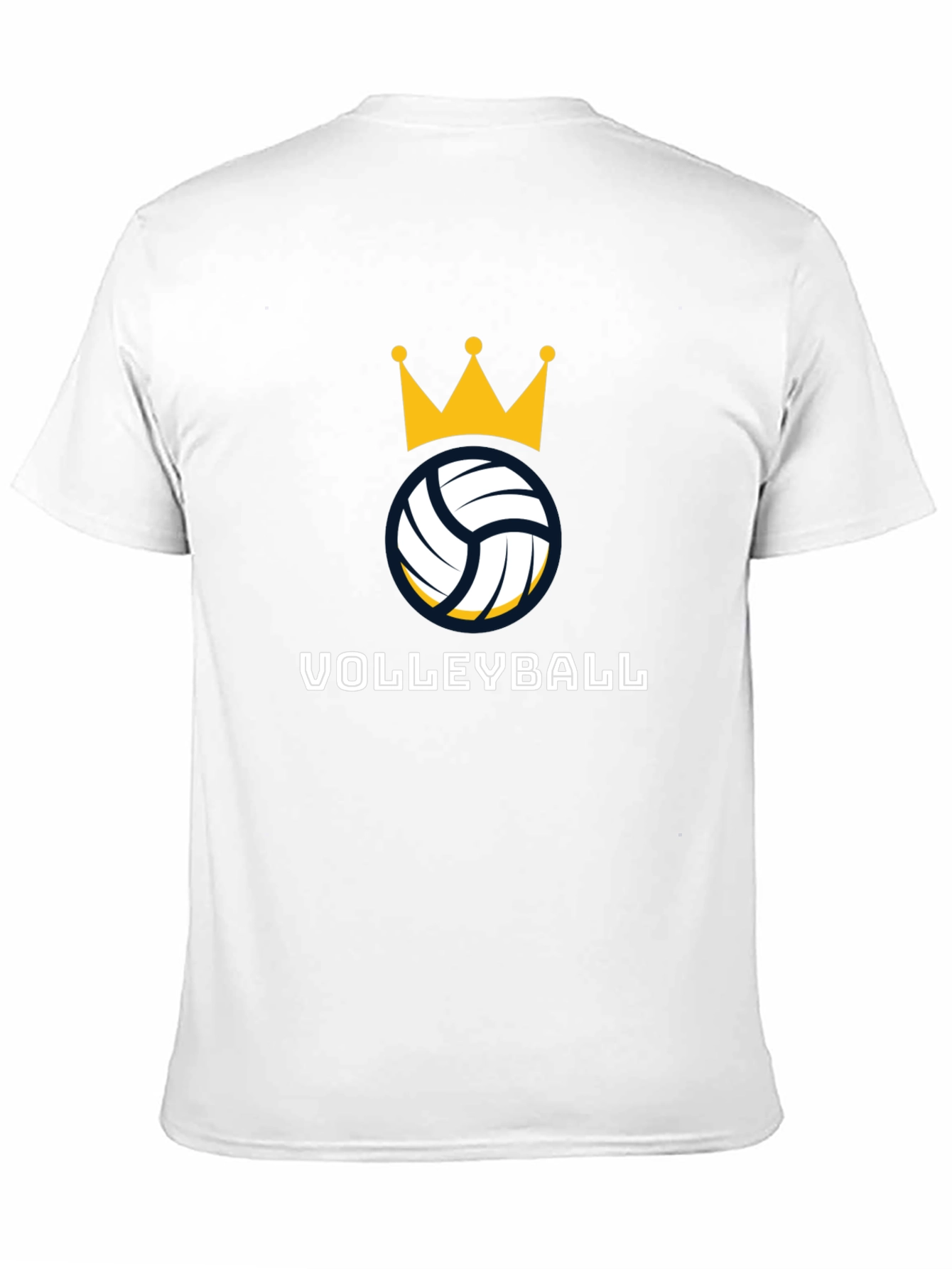 Volleyball Crown Graphic Tee - Stylish Sport Shirt