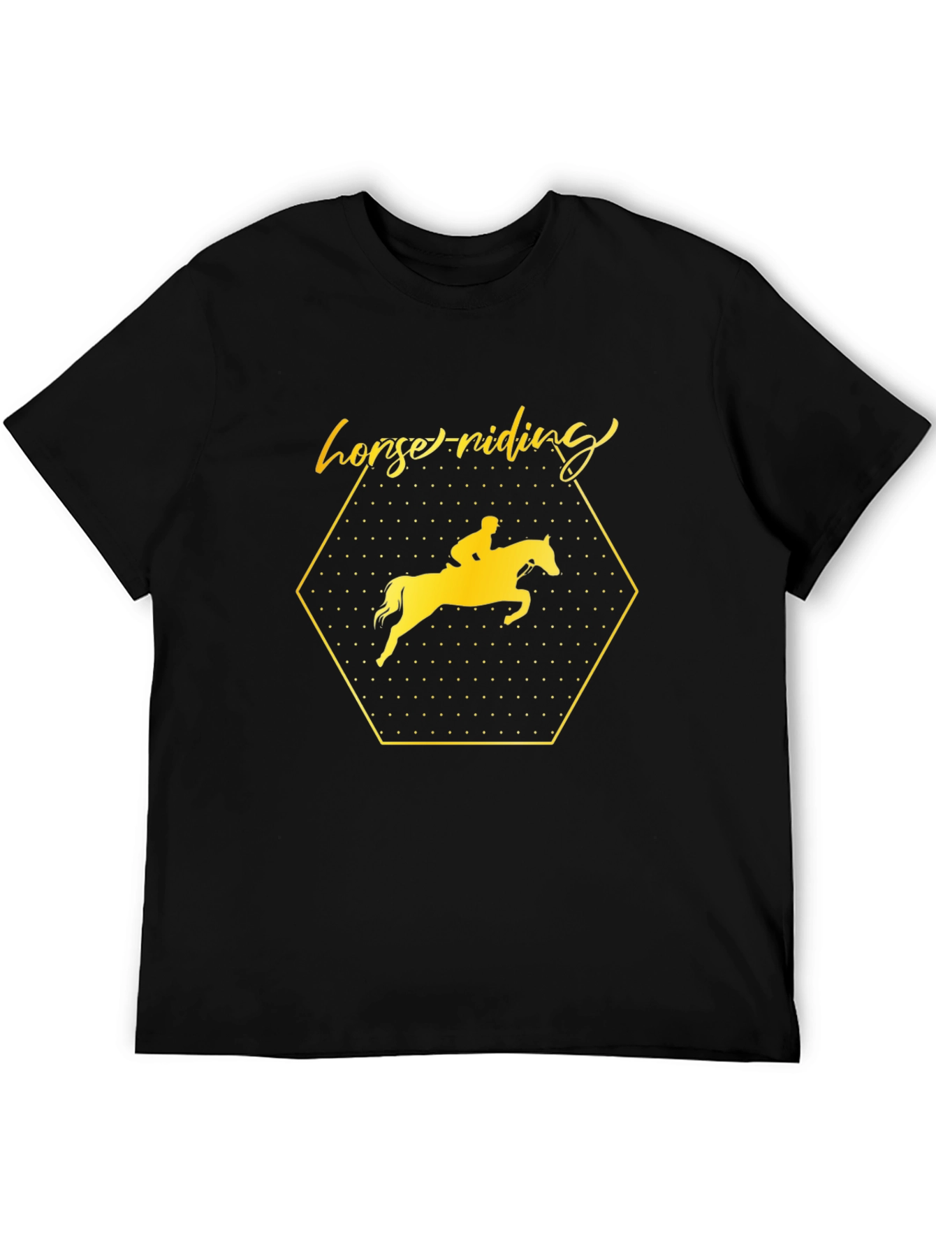 Horse Riding Graphic Tee - Stylish Equestrian Shirt