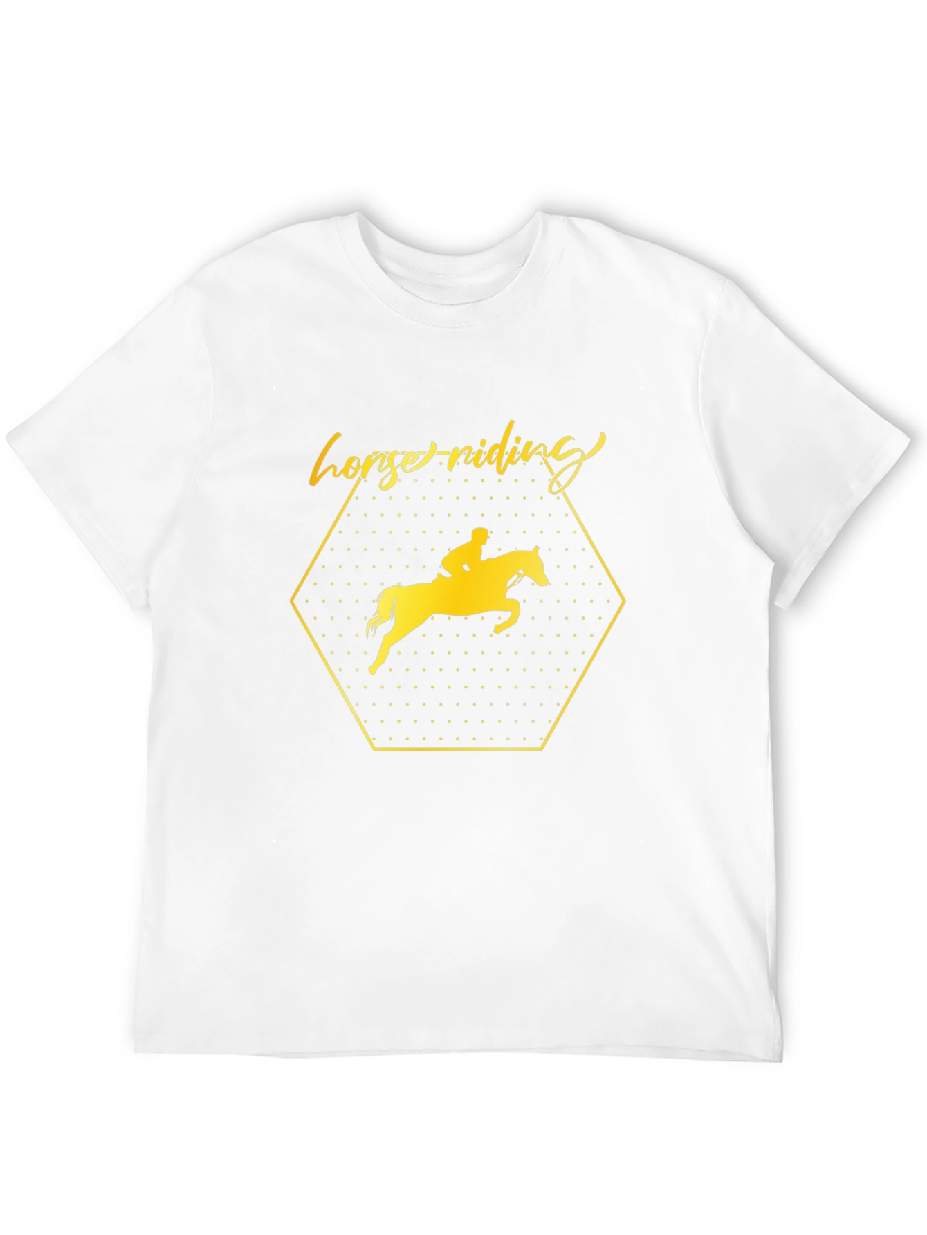 Horse Riding Graphic Tee - Stylish Equestrian Shirt