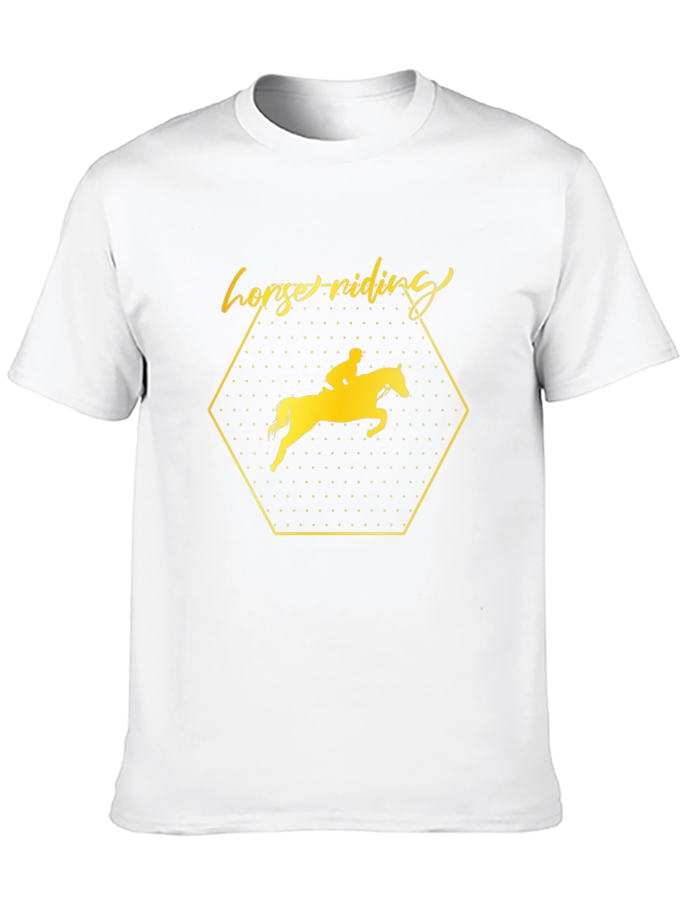 Horse Riding Graphic Tee - Stylish Equestrian Shirt