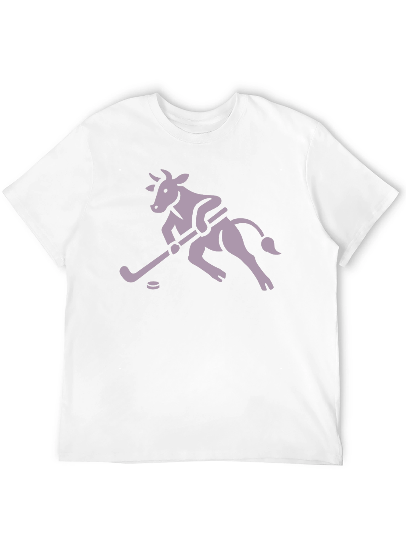 Hockey Cow Graphic T-Shirt - Black