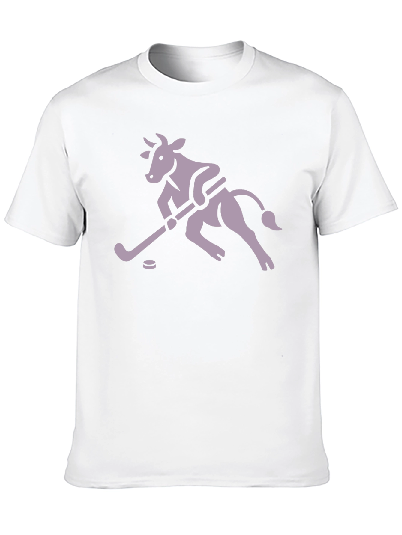 Hockey Cow Graphic T-Shirt - Black