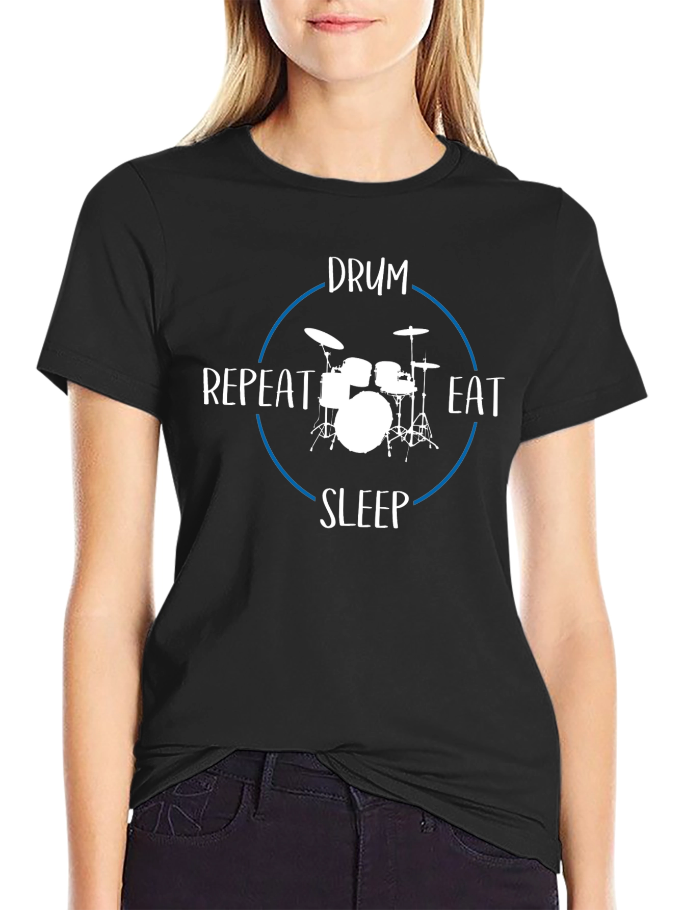 Drum Eat Sleep Repeat - Graphic T-Shirt
