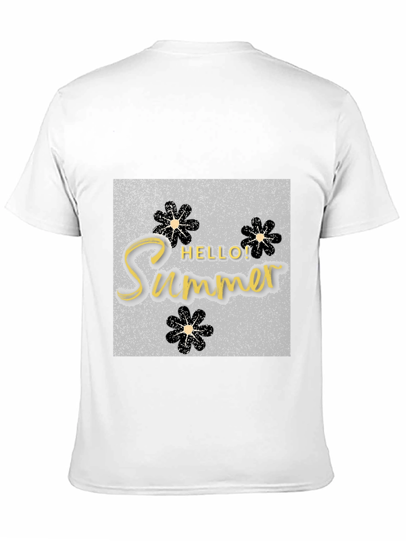 Hello Summer Black T-Shirt Graphic Tee
