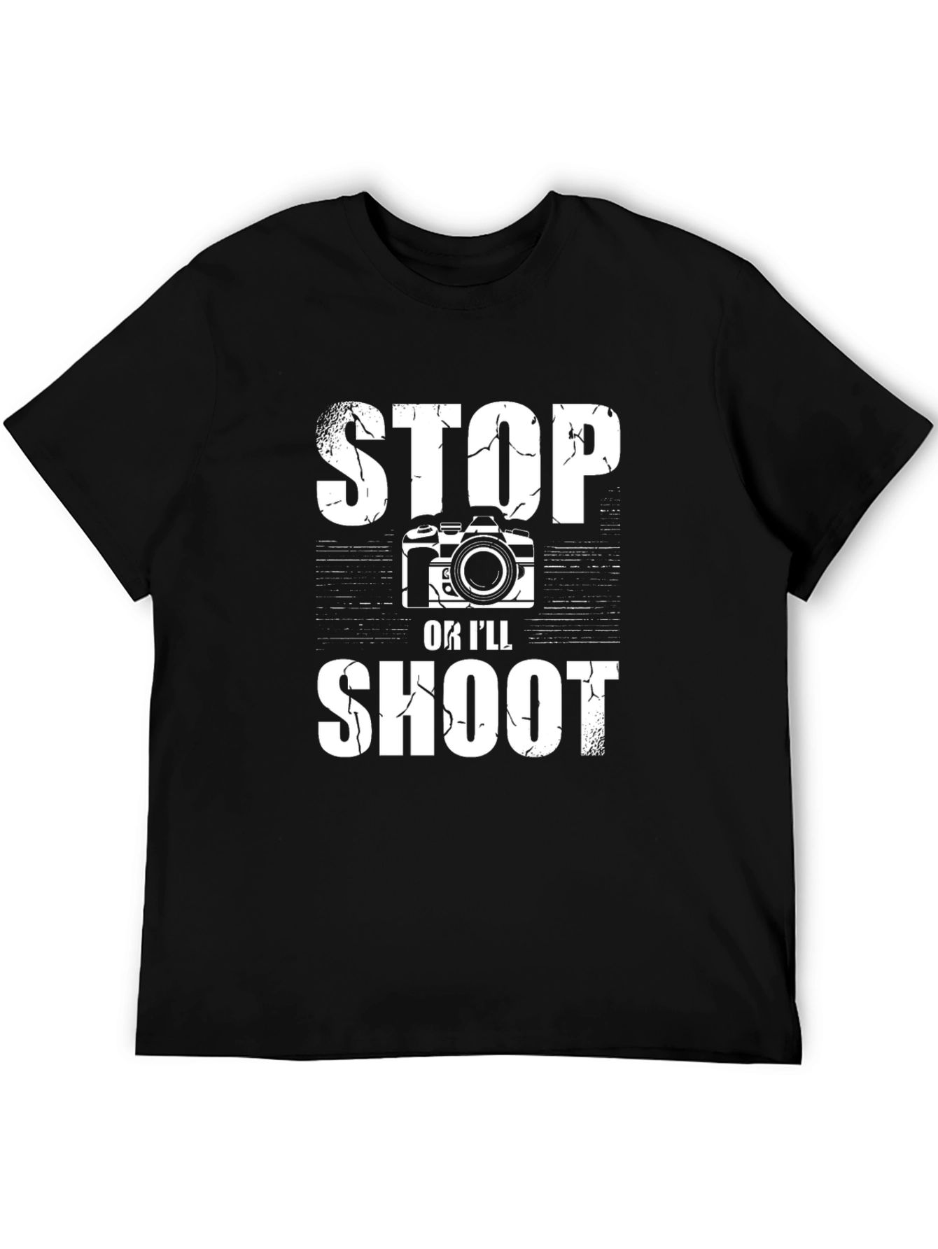 Stop or Ill Shoot T-Shirt - Photographer Gift