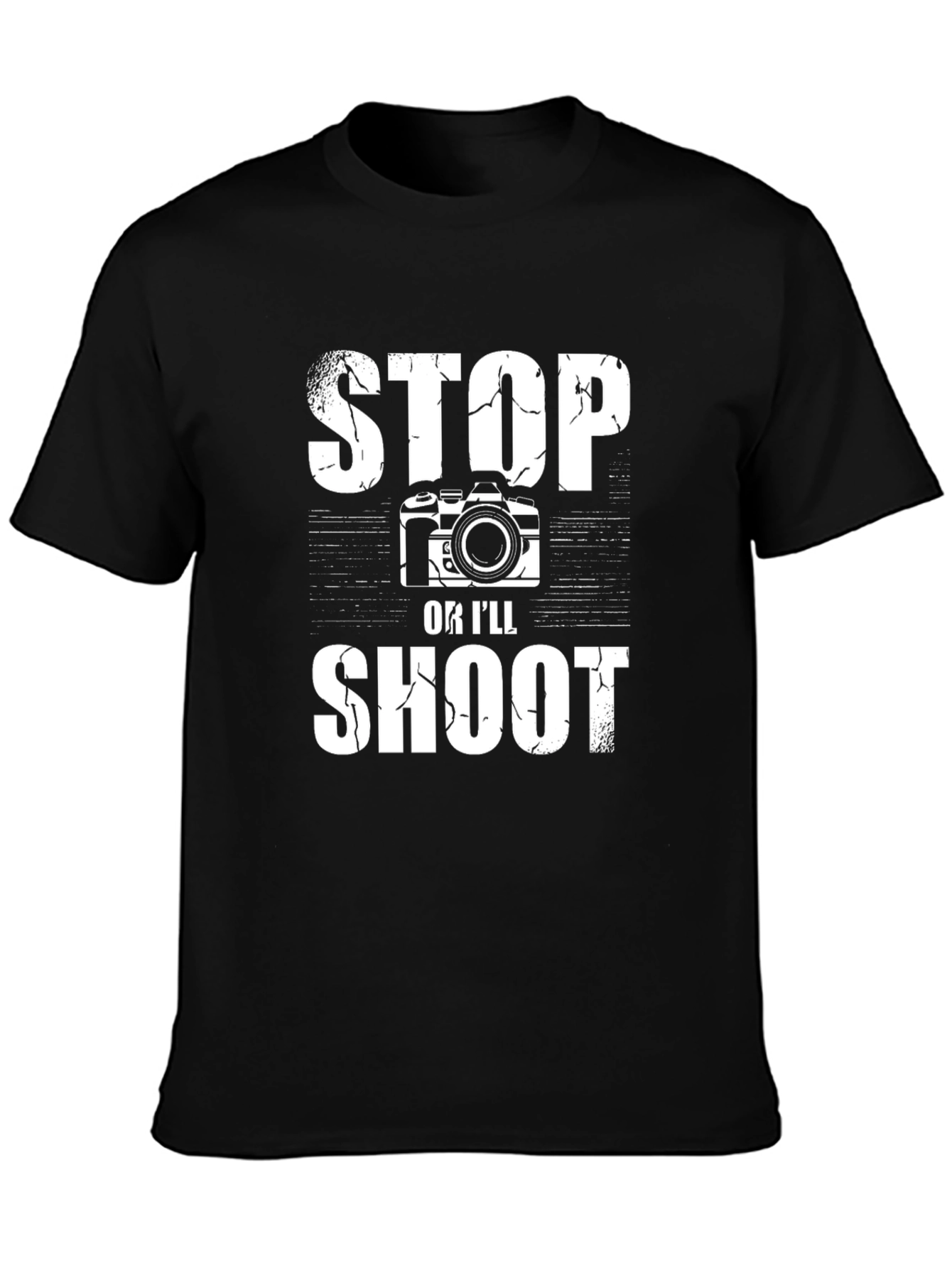Stop or Ill Shoot T-Shirt - Photographer Gift