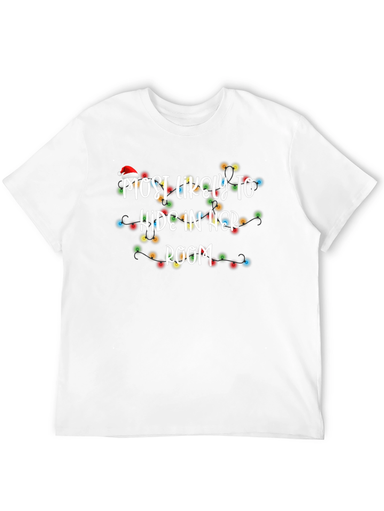 Most Likely To Hide In Her Room Christmas T-Shirt