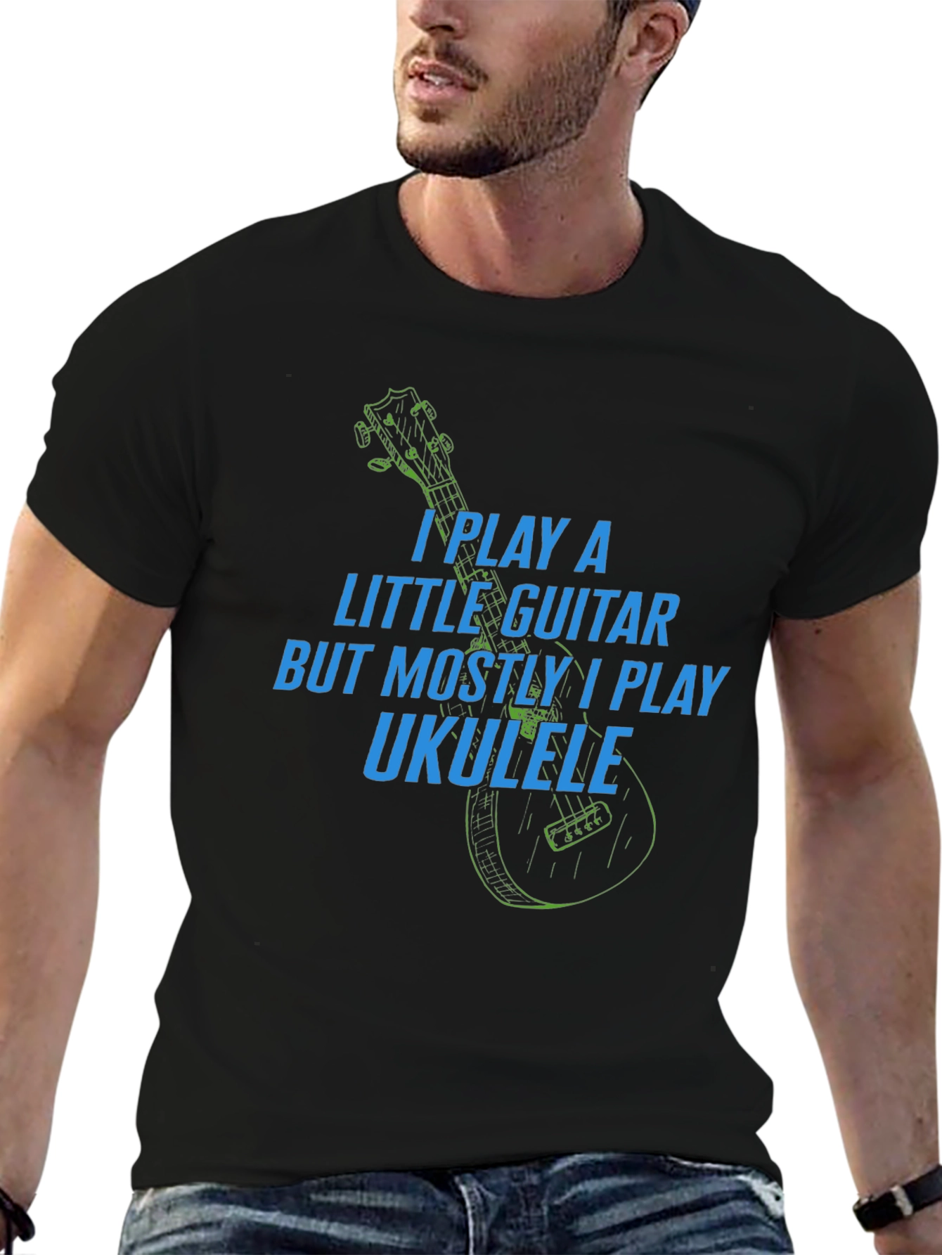 Ukulele Lover T-Shirt - Play Guitar Play Ukulele