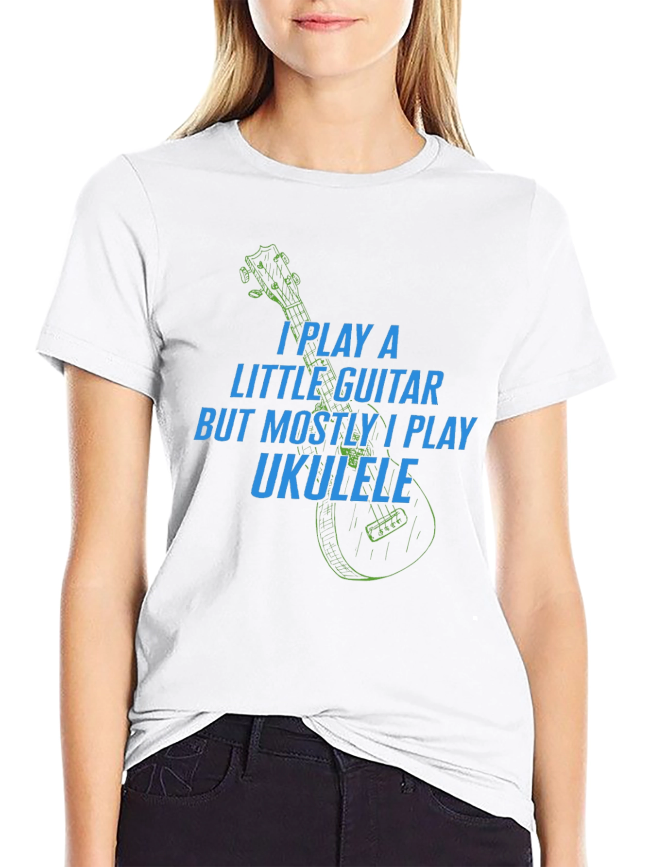 Ukulele Lover T-Shirt - Play Guitar Play Ukulele