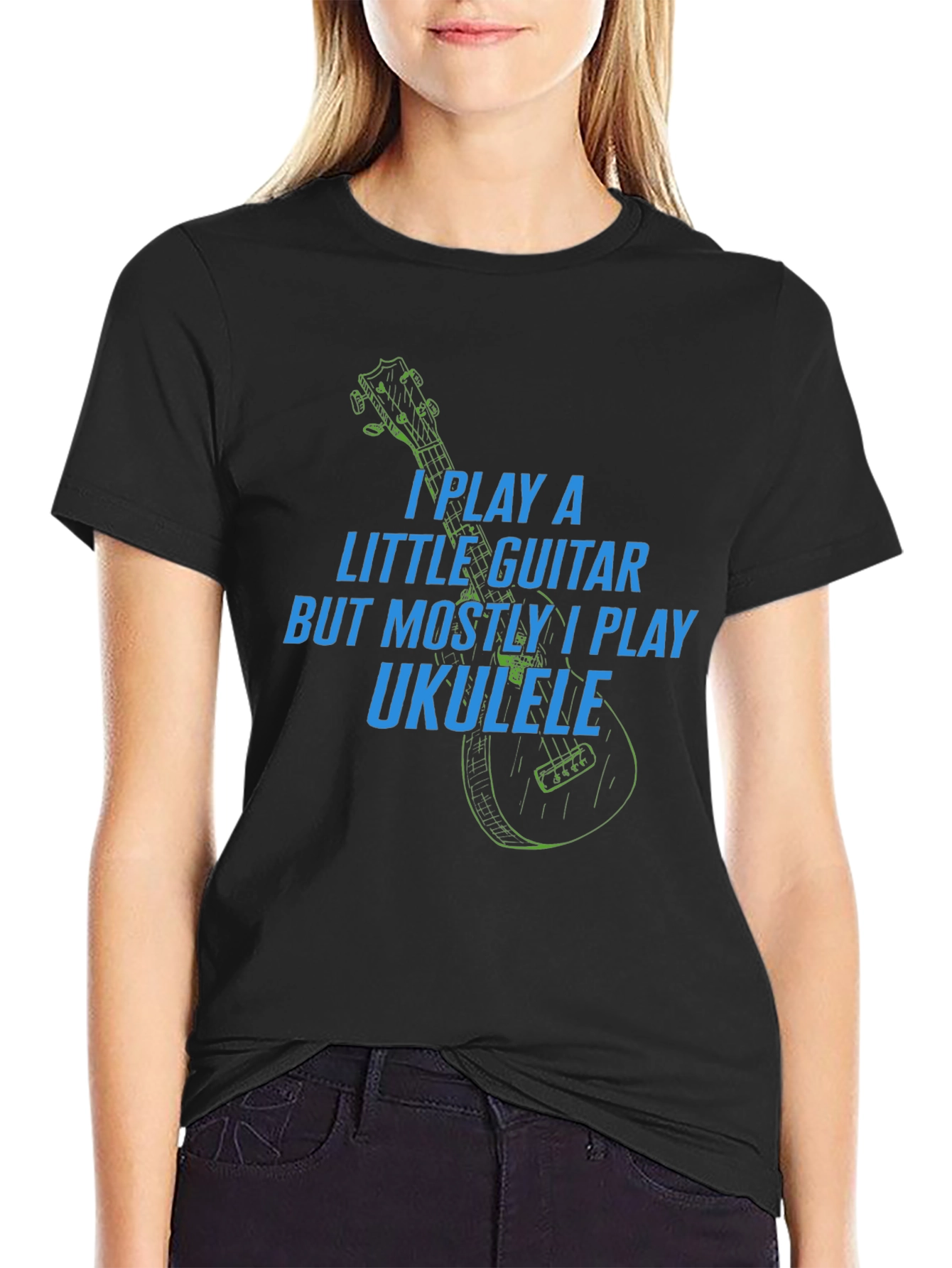 Ukulele Lover T-Shirt - Play Guitar Play Ukulele