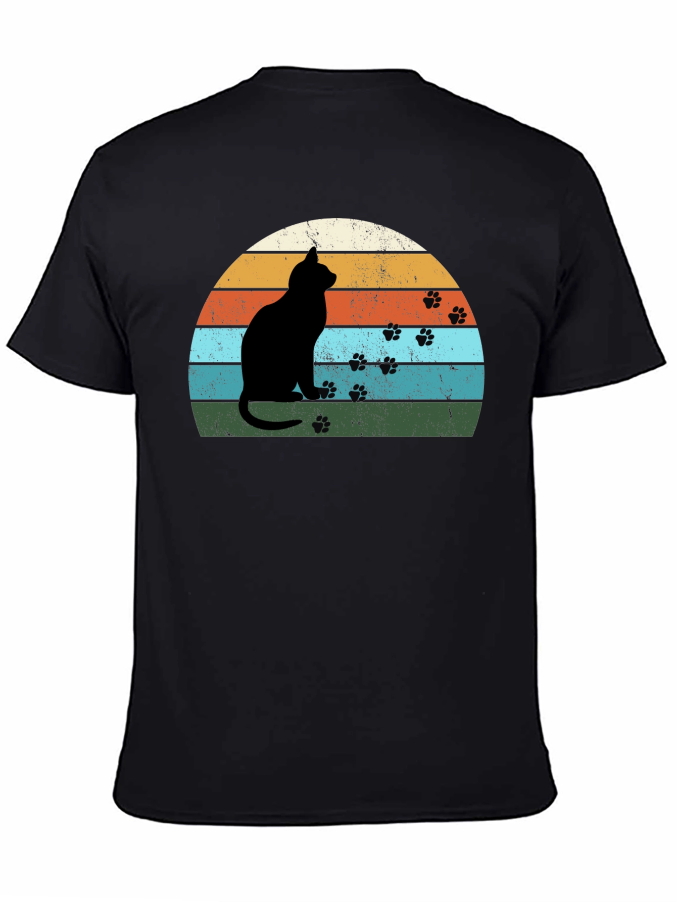 Retro Cat Silhouette T-Shirt