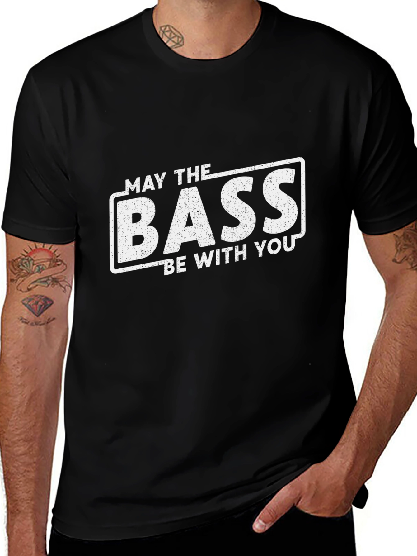 May The Bass Be With You Graphic T-Shirt