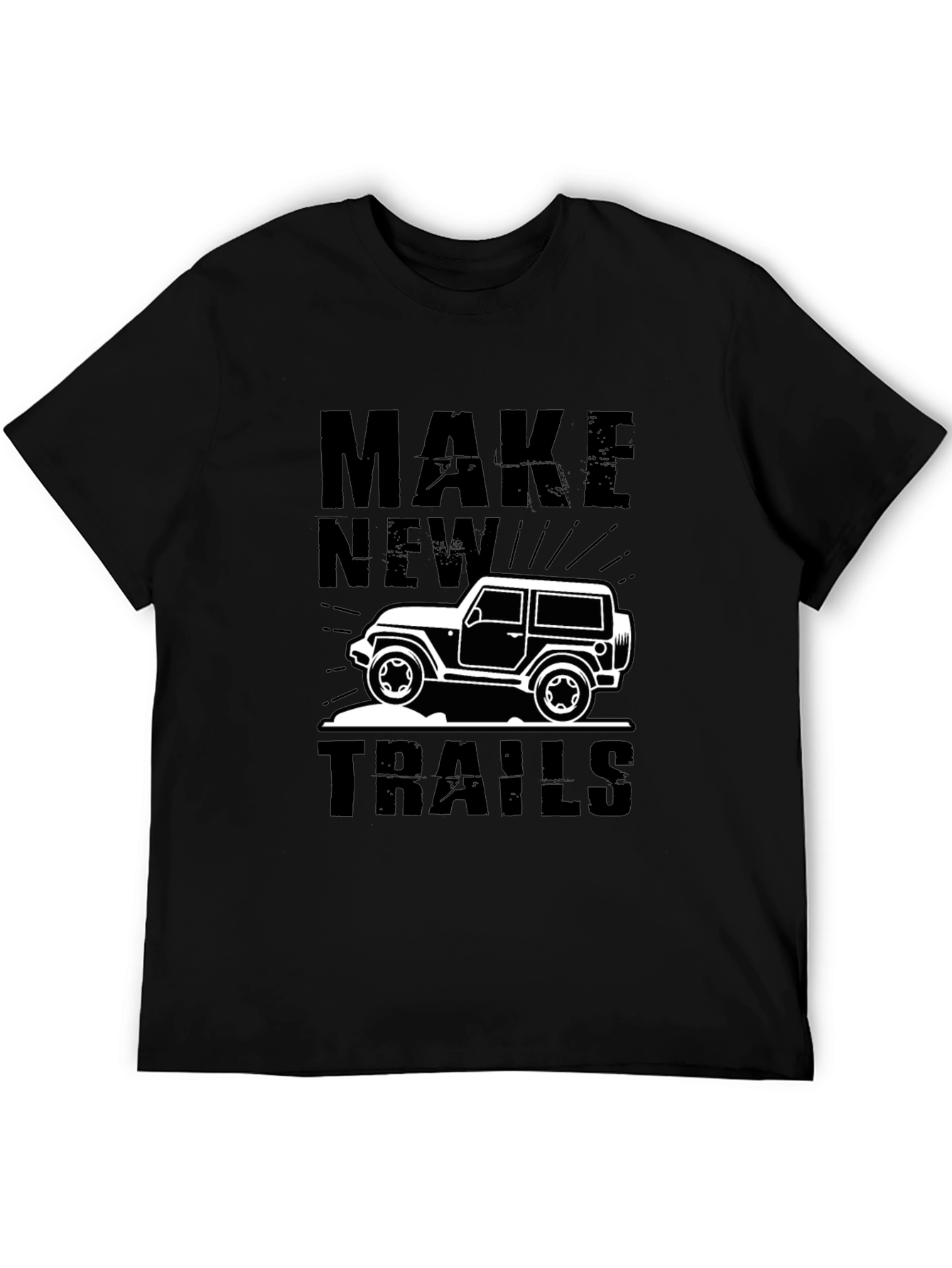 Make New Trails Black Graphic Tee