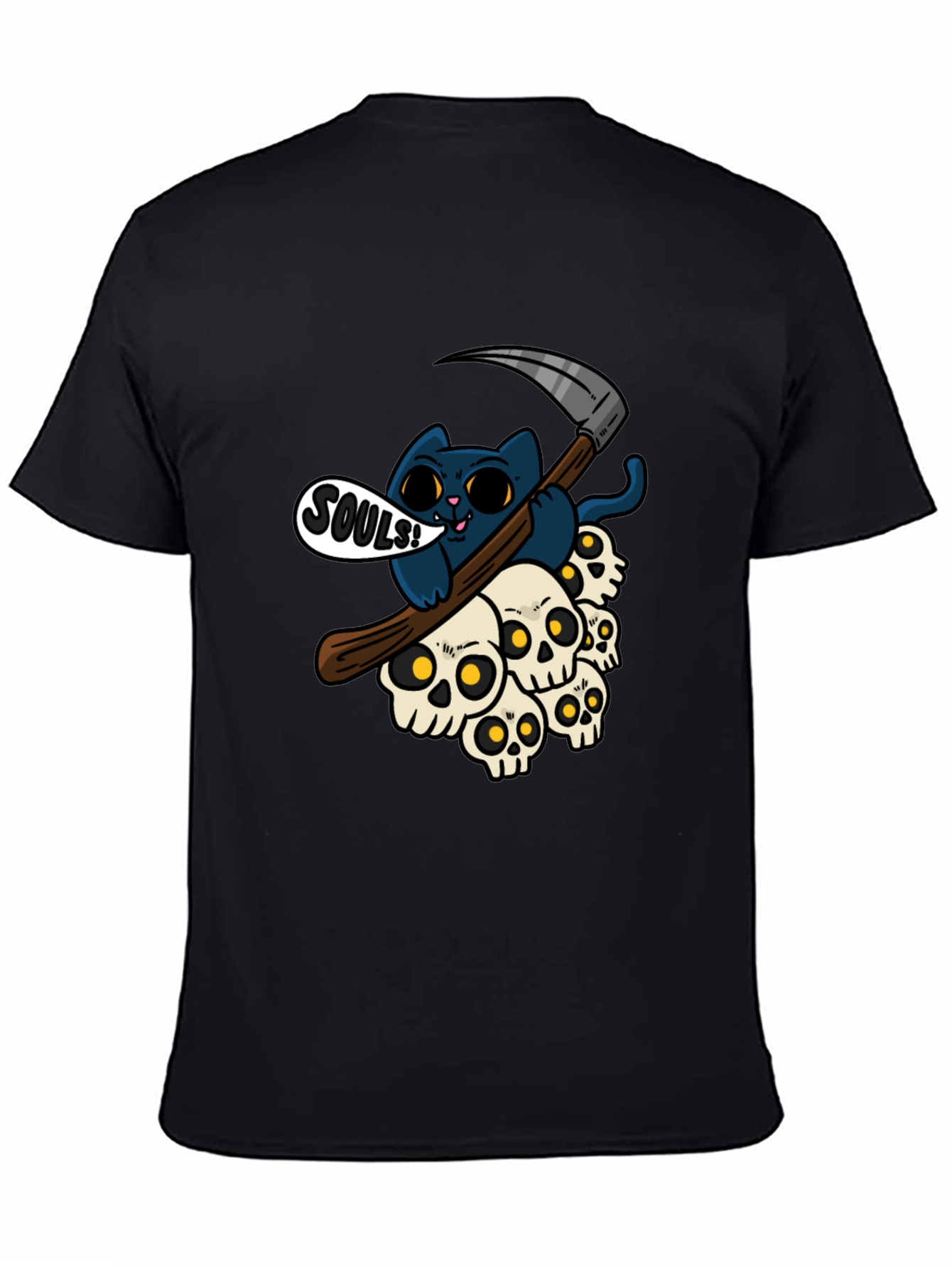Grim Reaper Cat Souls T-Shirt